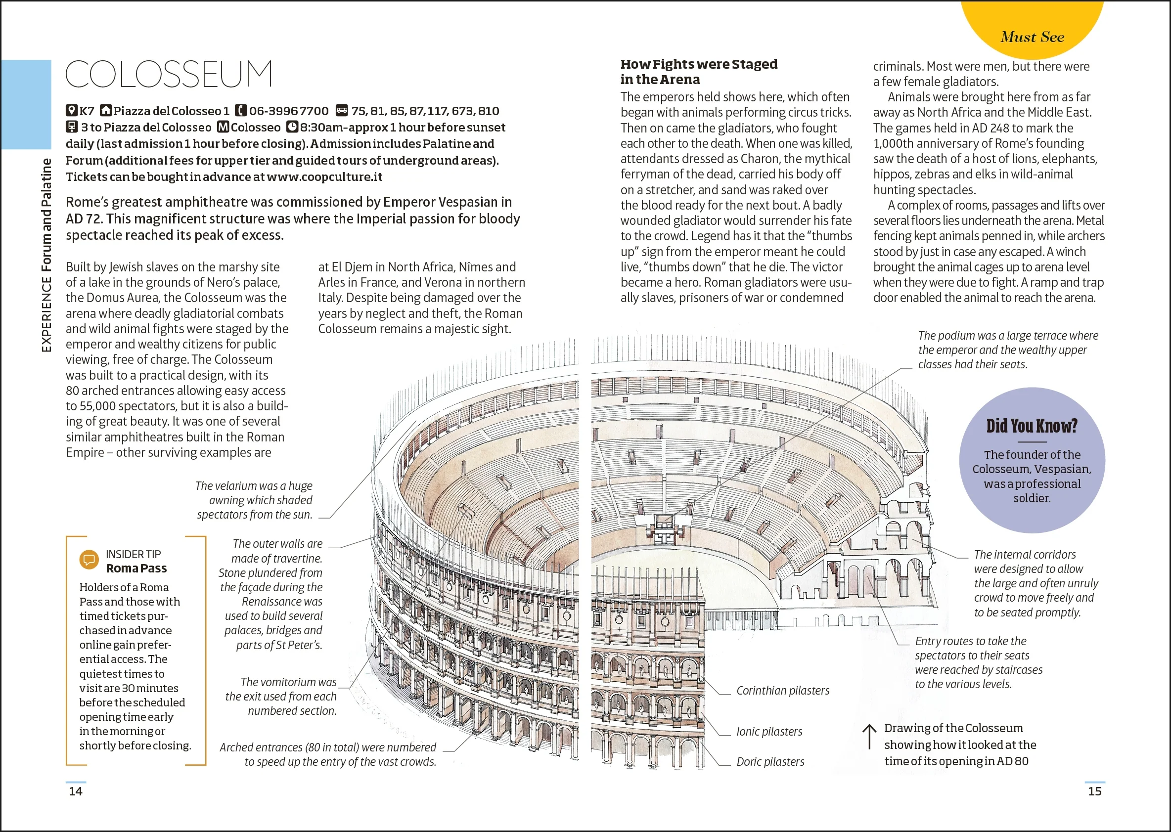DK Rome Mini Map and Guide - Image 3