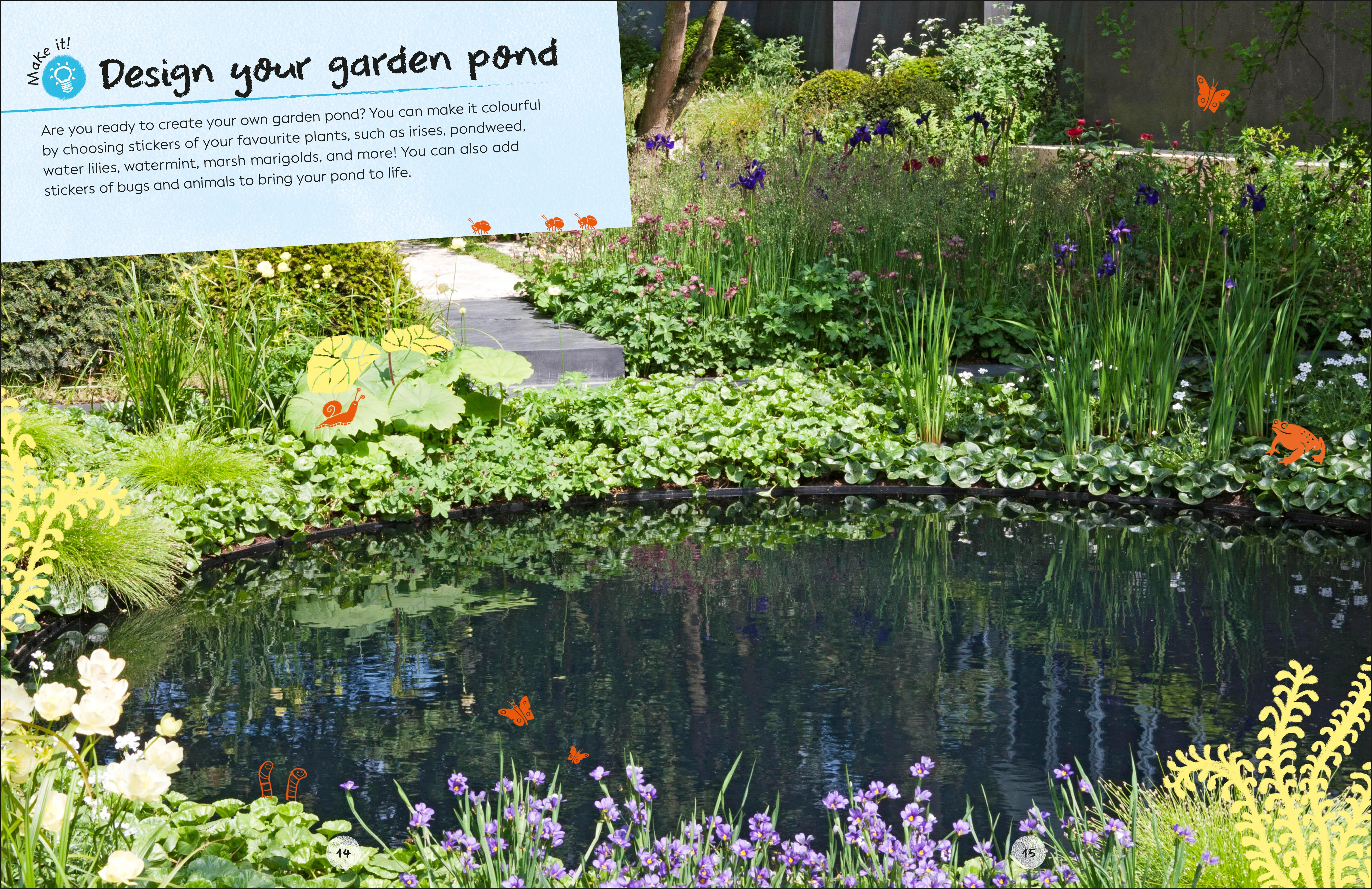 RHS Ultimate Sticker Book Garden Pond - Image 4