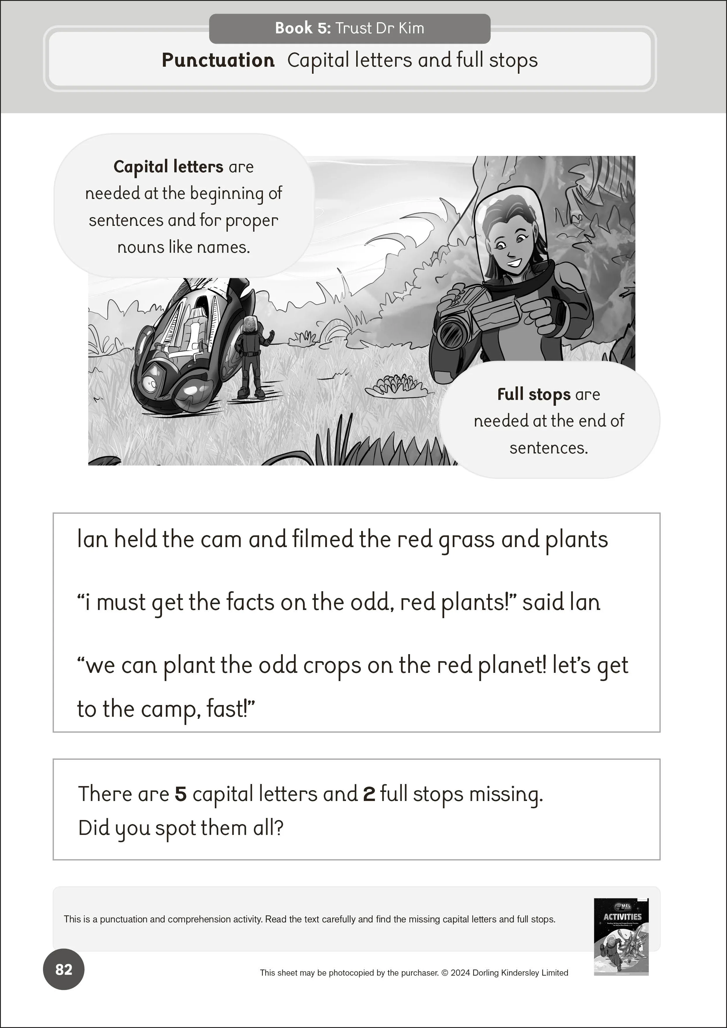 Phonic Books Mel on Mars Activities - Image 6