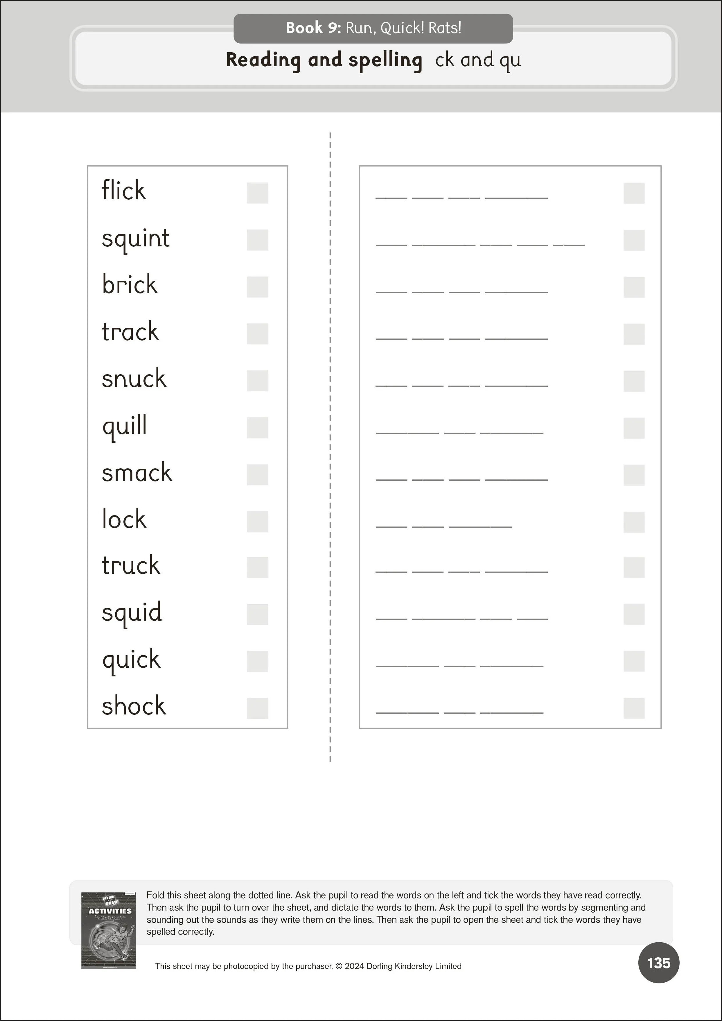 Phonic Books Get Out of the Game Activities - Image 6