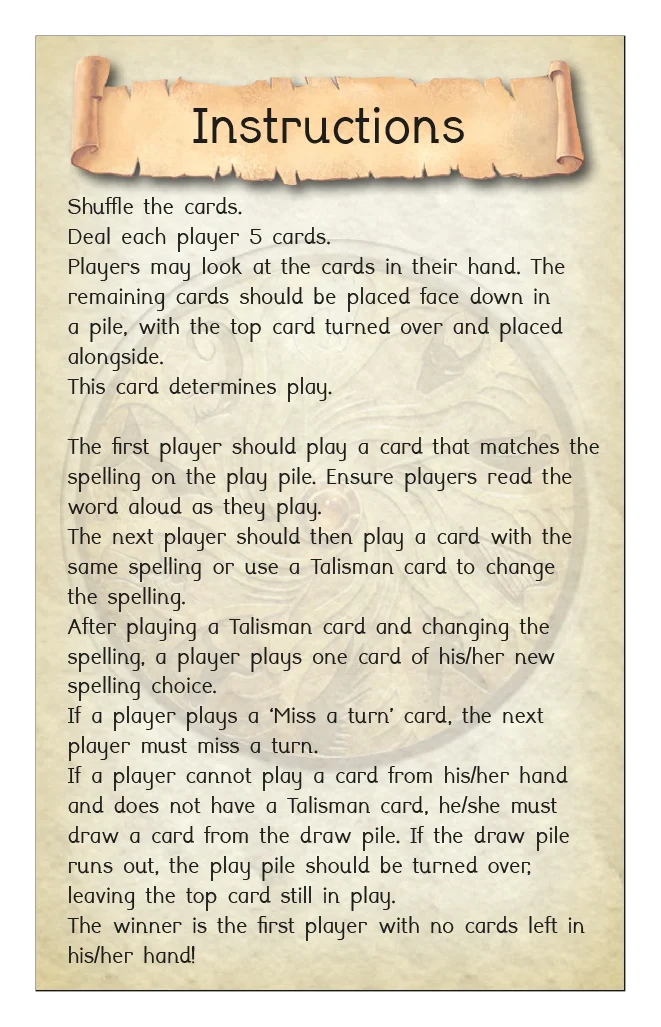 Phonic Books Talisman Card Games, Boxes 11-20 - Image 2
