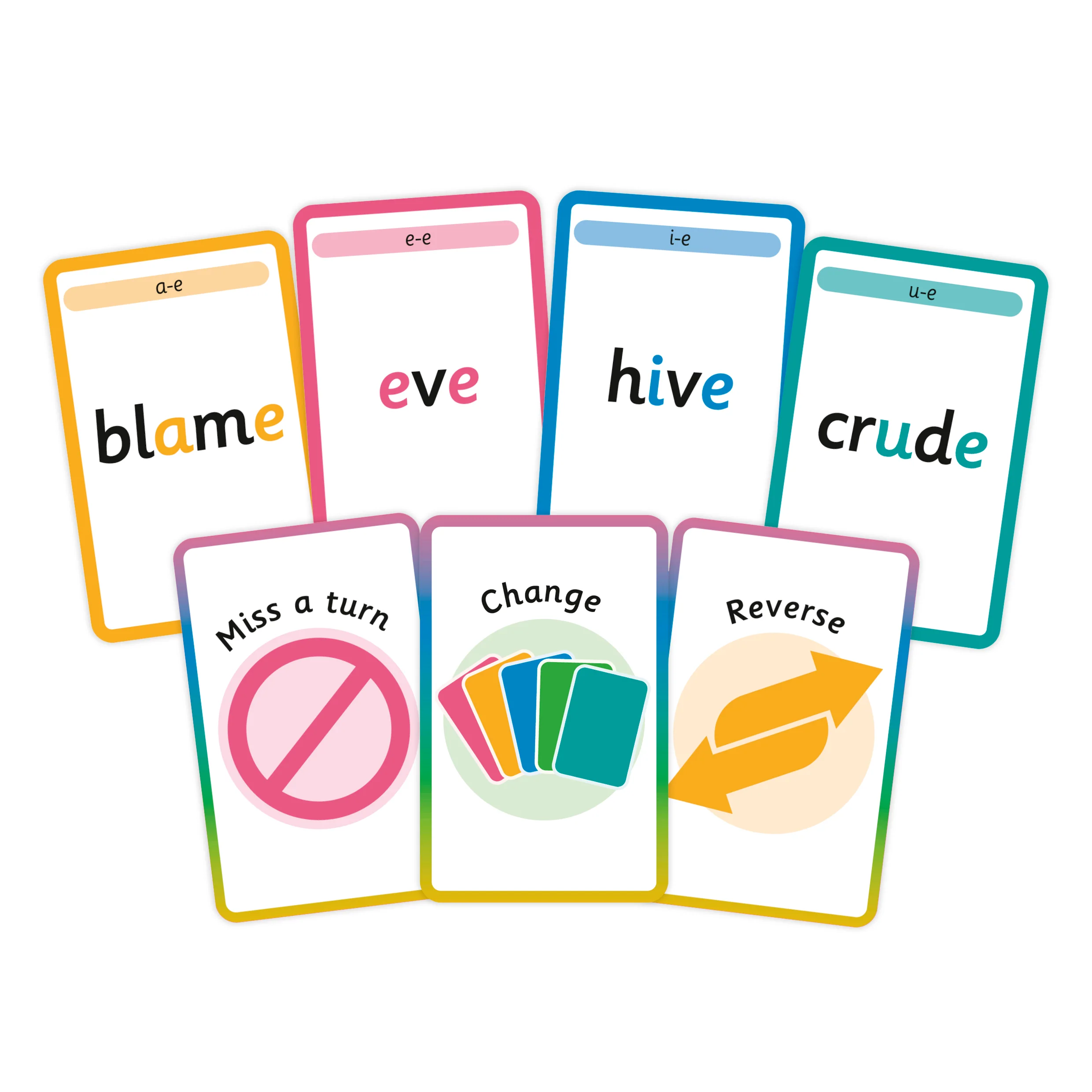 DK Super Phonics Split Vowel Spellings Card Game - Image 2