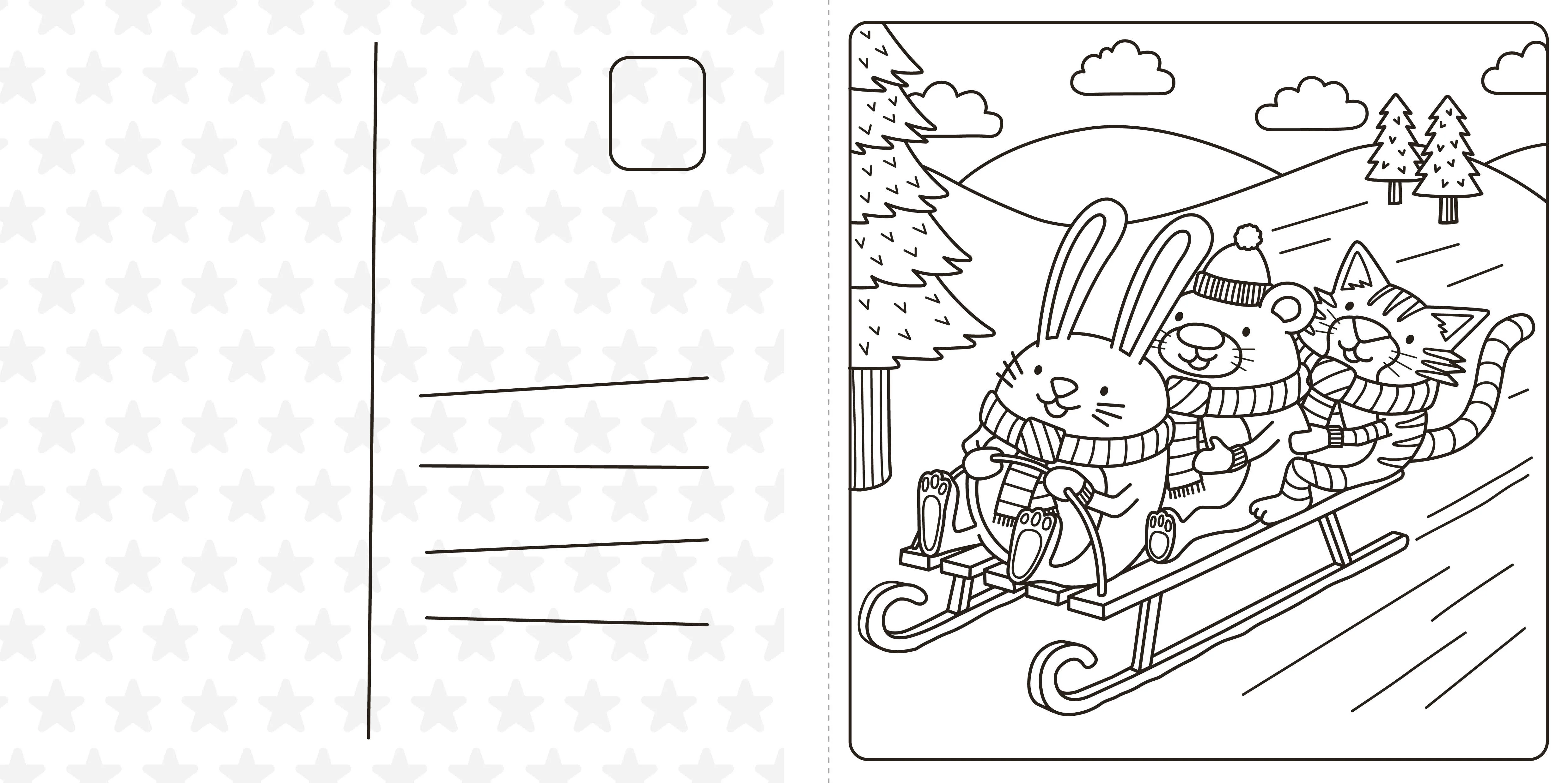 Super Cuties A Cosy Christmas Colouring Book - Image 2