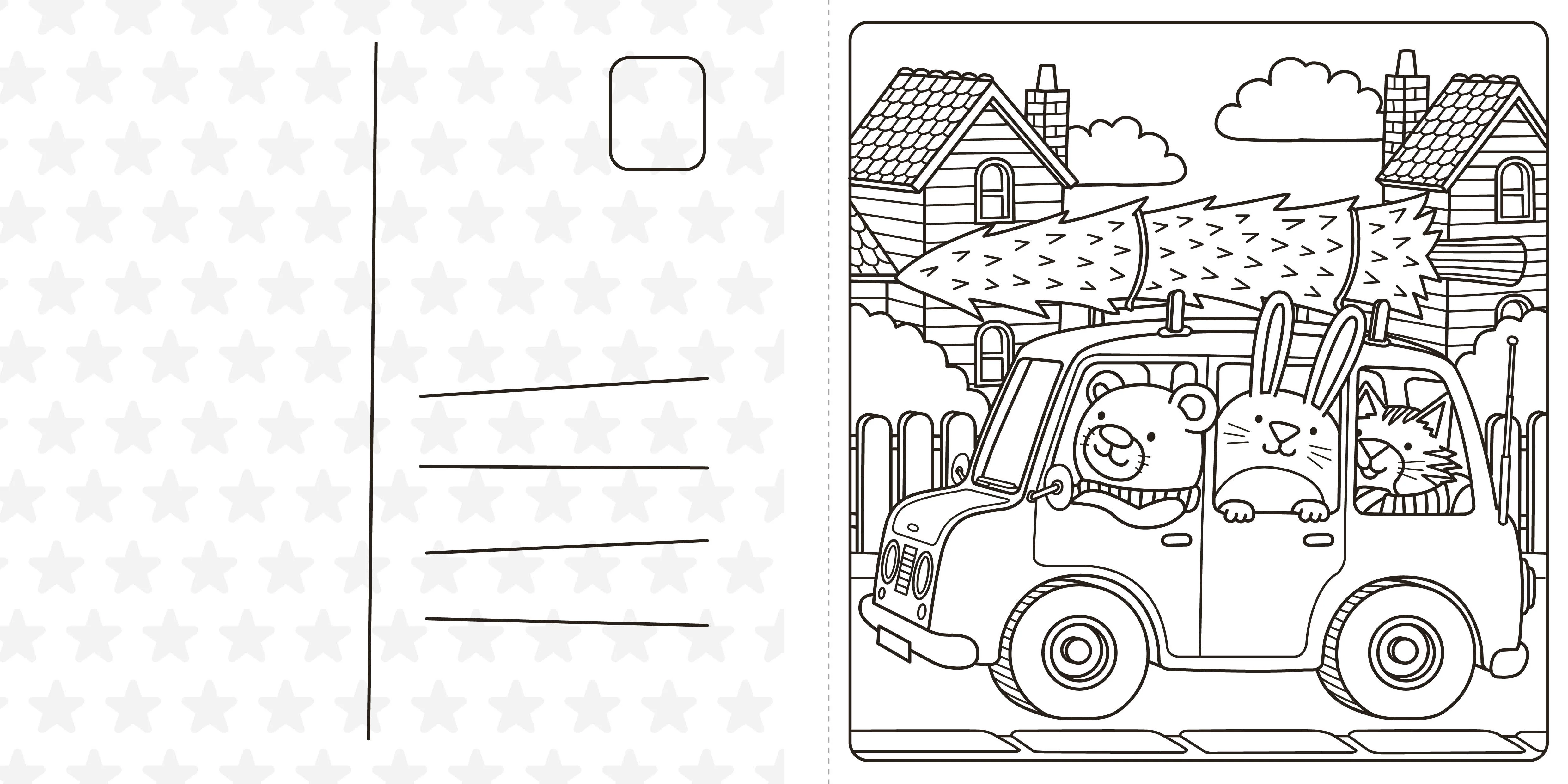 Super Cuties A Cosy Christmas Colouring Book - Image 3