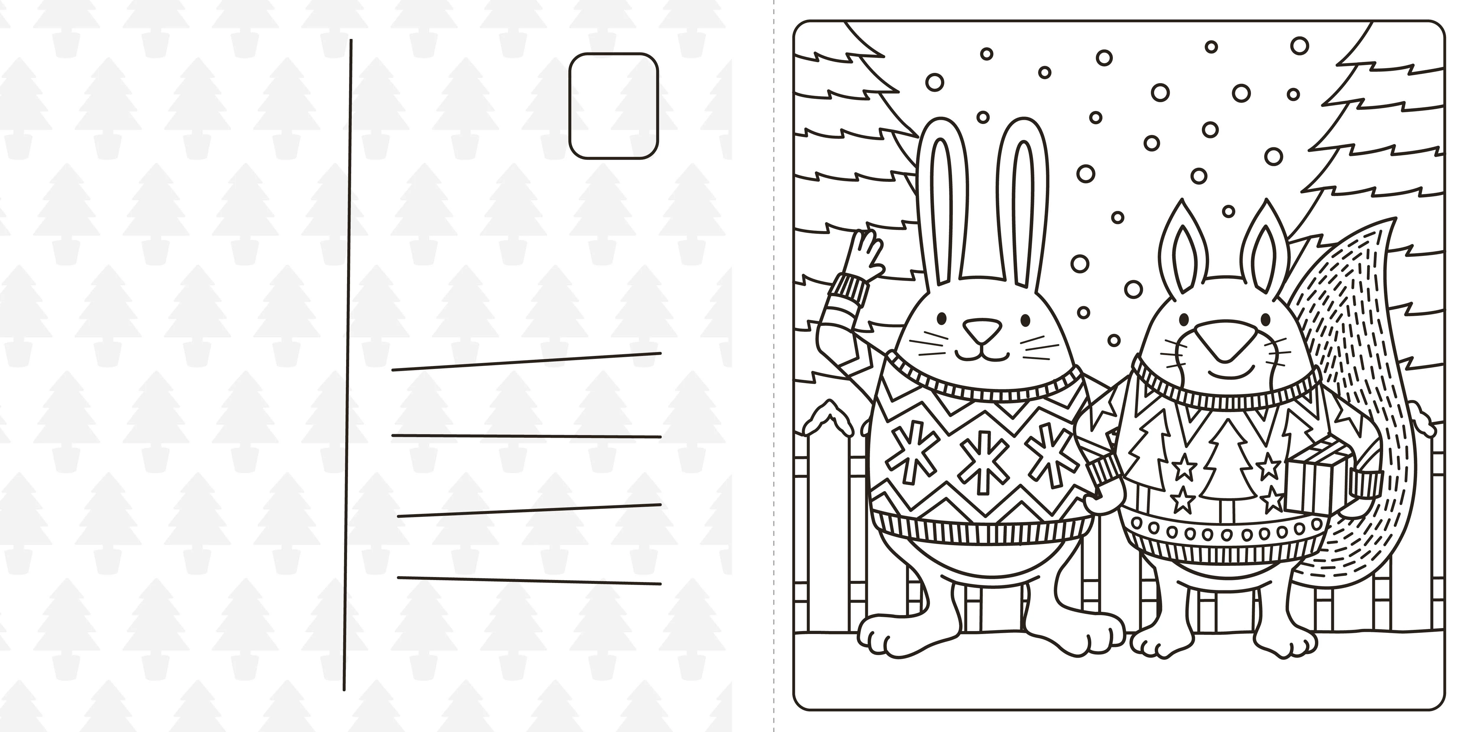 Super Cuties A Cosy Christmas Colouring Book - Image 5