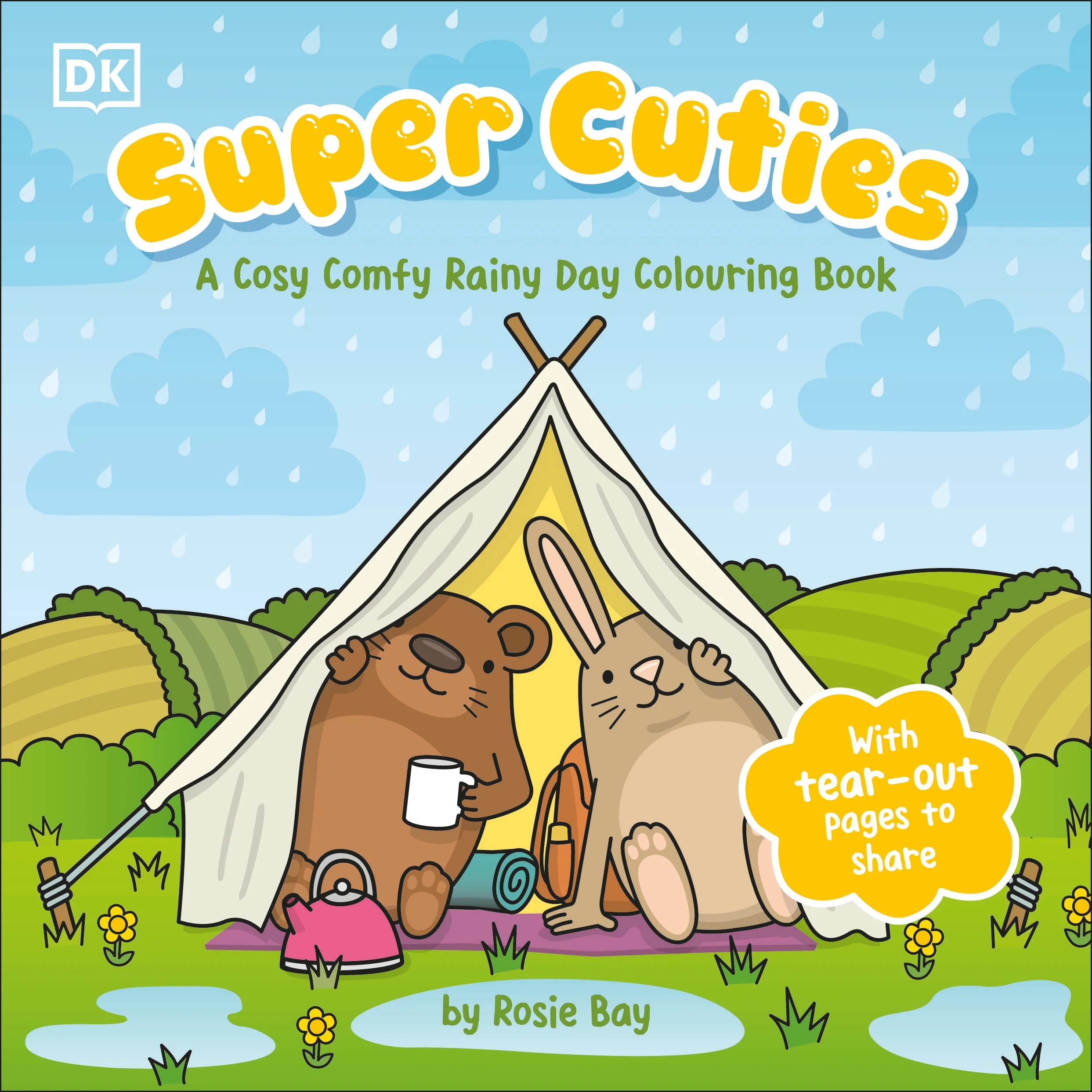 Super Cuties A Cosy Comfy Rainy Day Colouring Book - Image 2