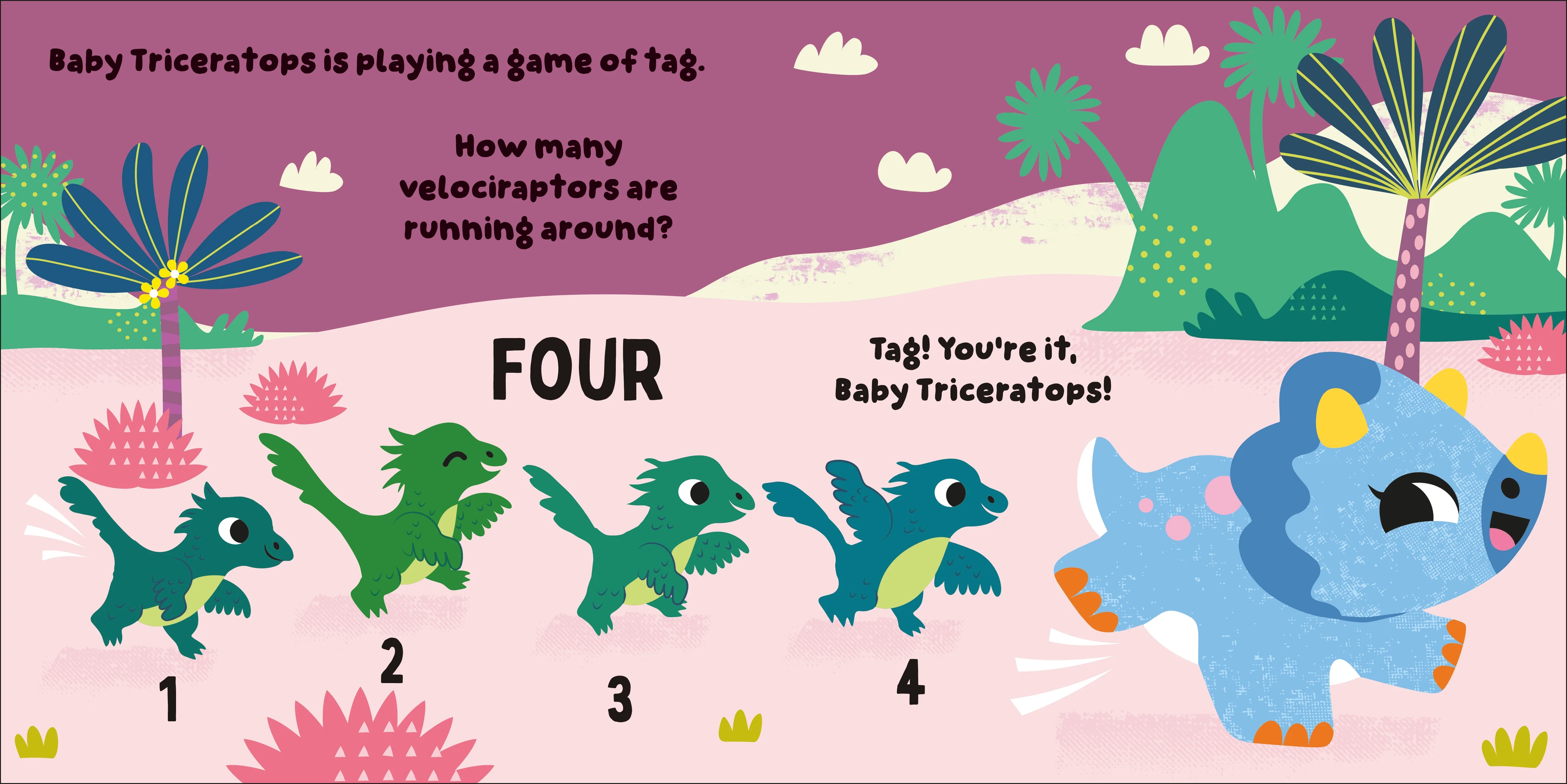 Baby Triceratops Counts 1, 2, 3 - Image 3
