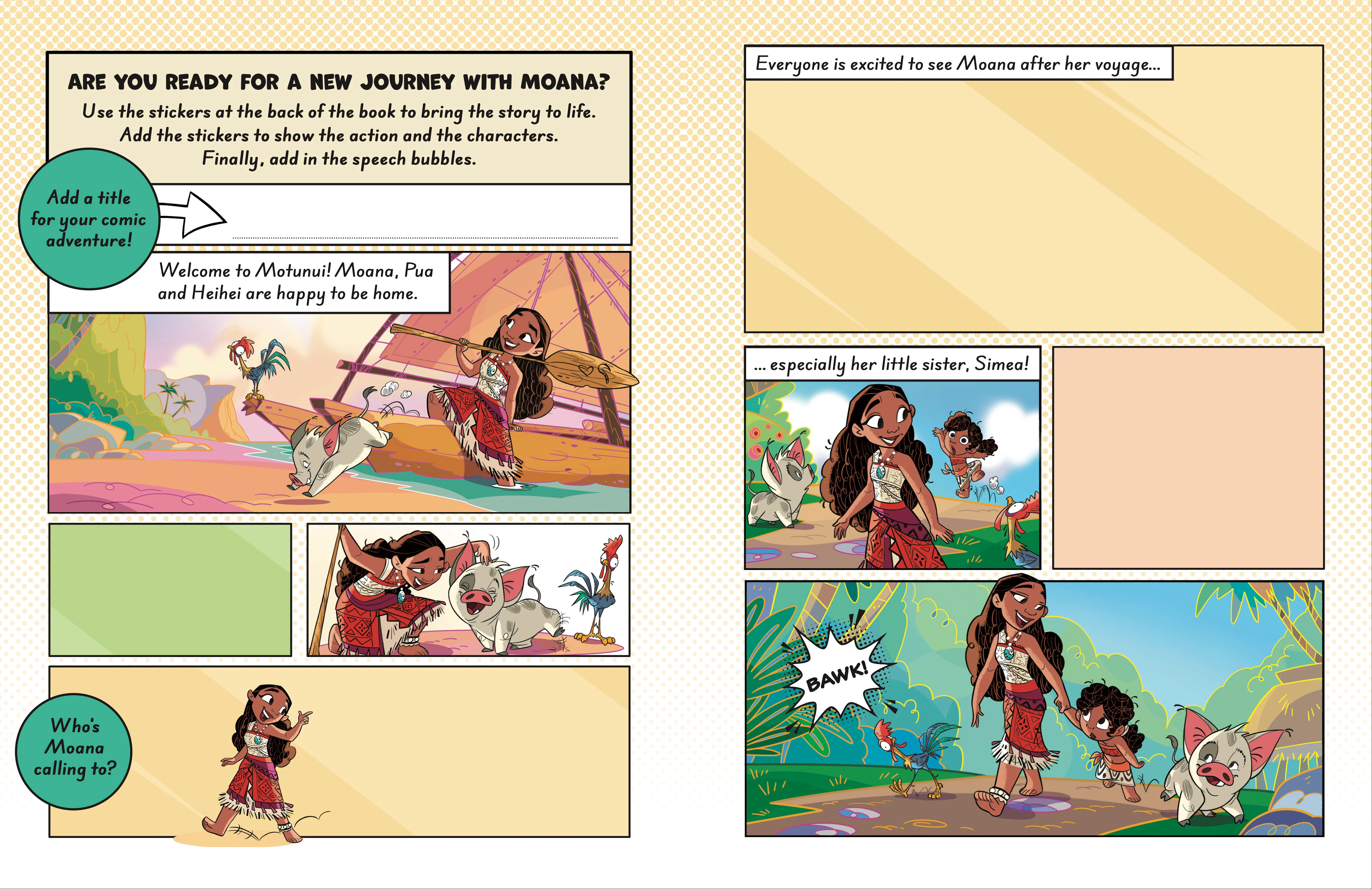 Disney Moana Story Sticker Book - Image 3