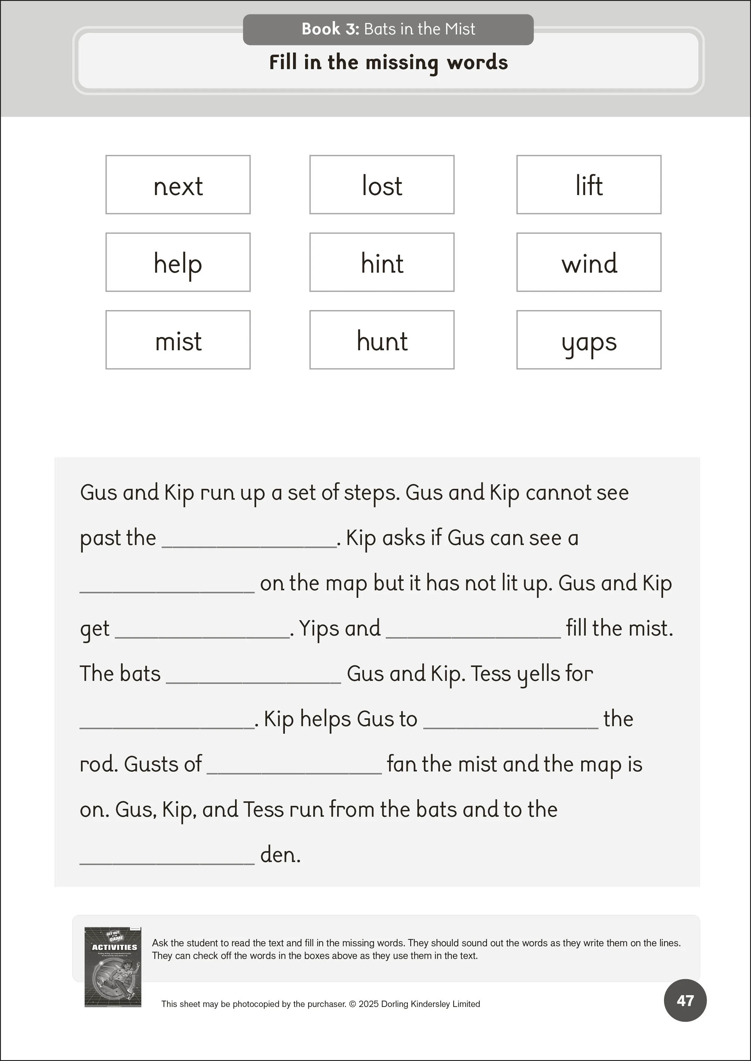 Phonic Books Get Out of the Game Activities - Image 3