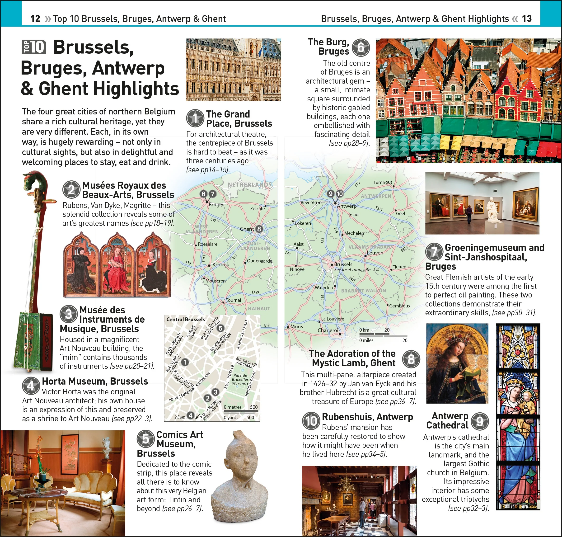 DK Top 10 Brussels, Bruges, Antwerp and Ghent - Image 3