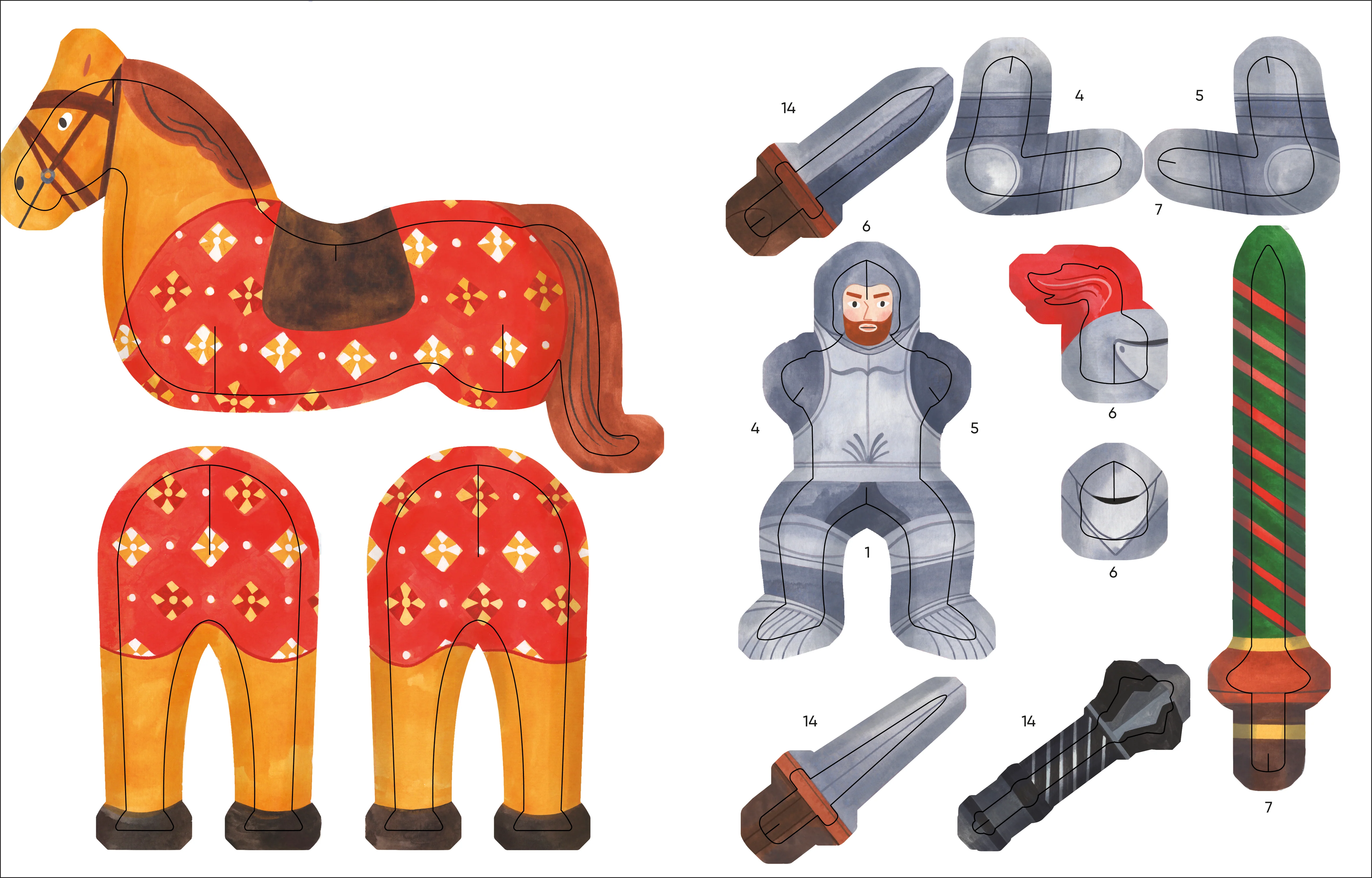 The Met Knights Discover, Press Out & Play - Image 5