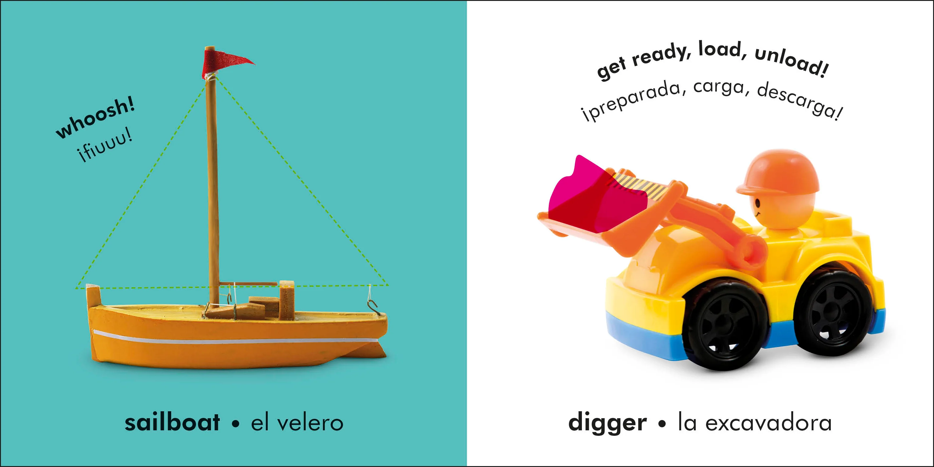 Bilingual Baby Touch and Feel Things That Go / Los transportes - Image 2