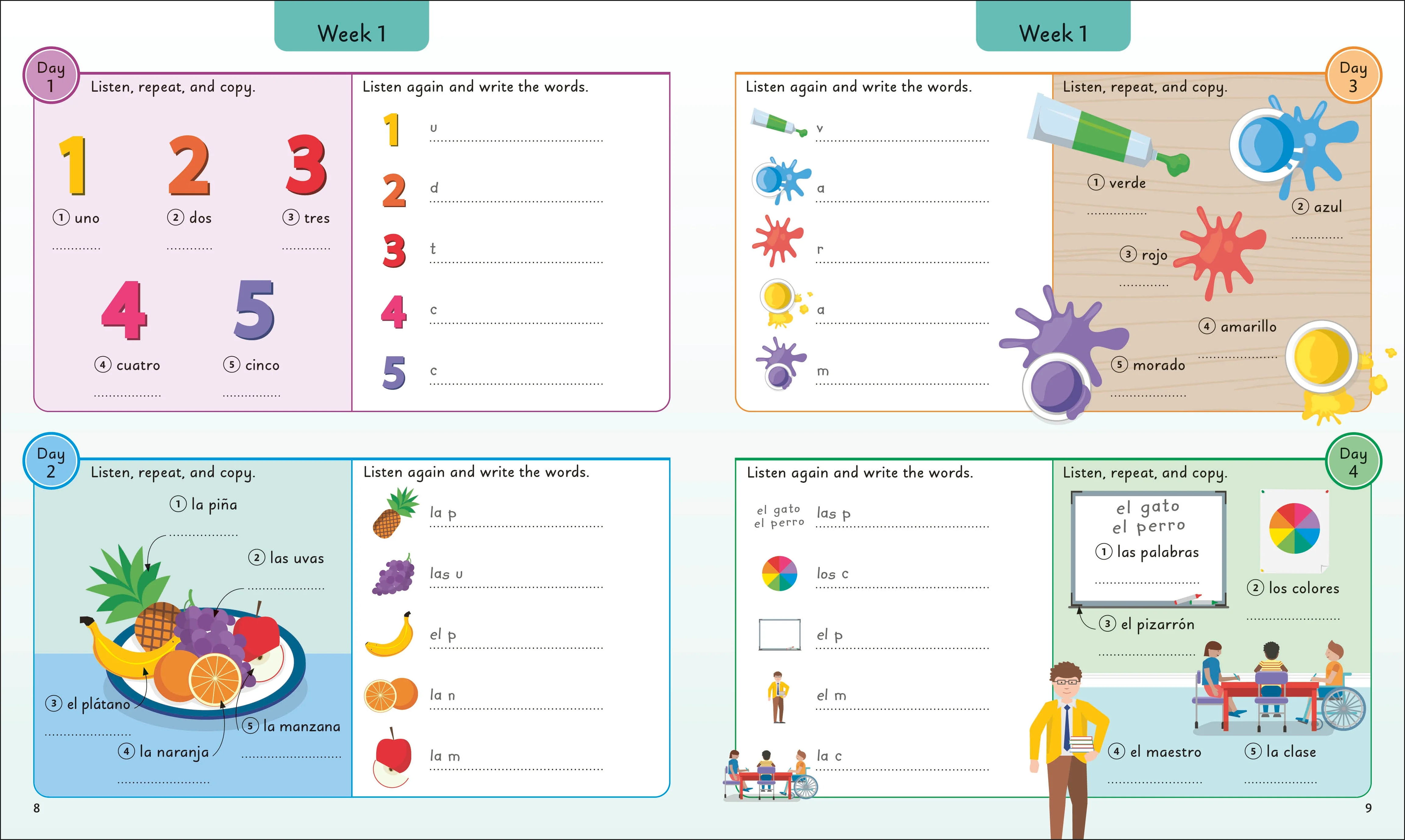 Spanish for Everyone Junior 5 Words a Day - Image 2