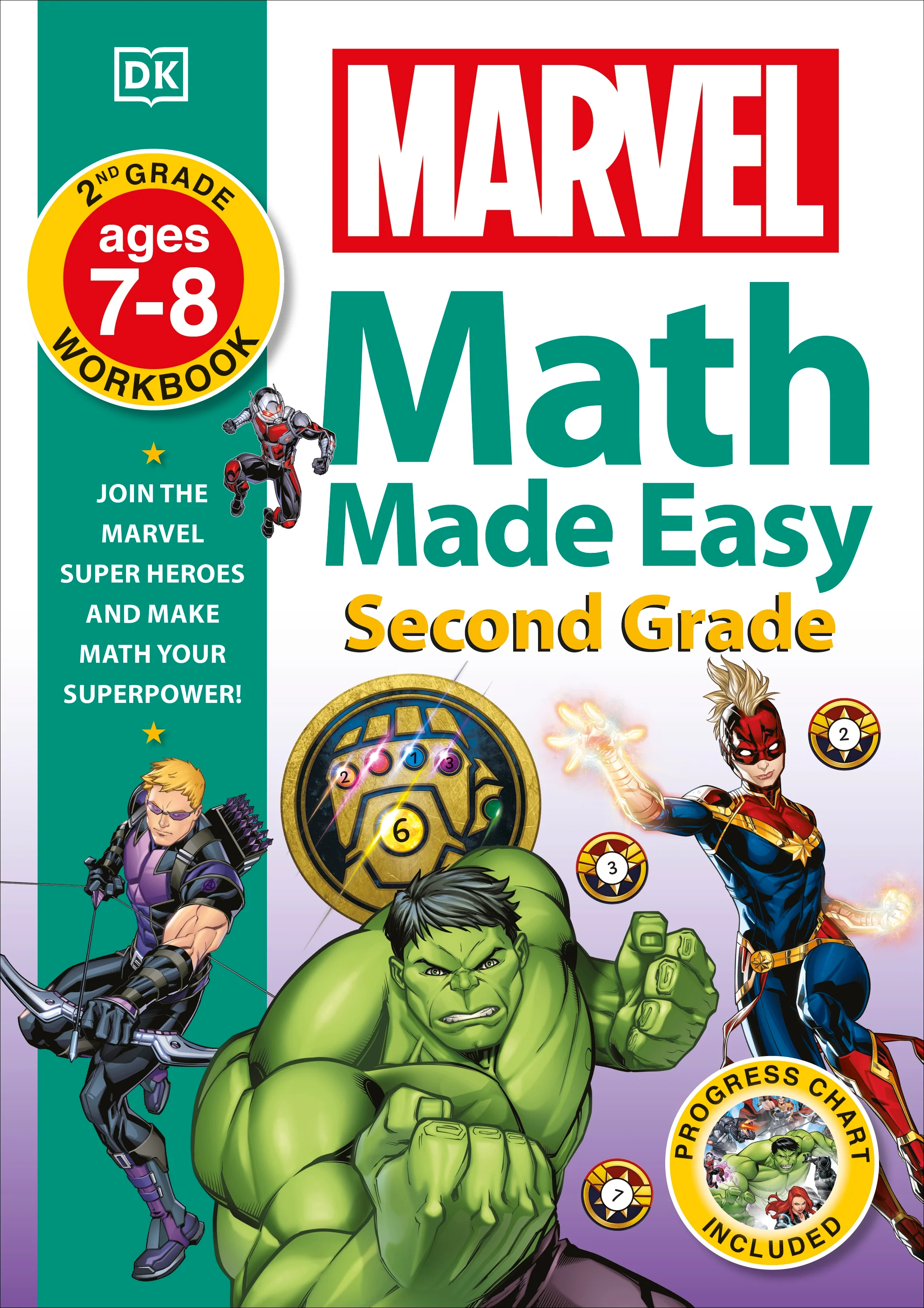 Marvel Math Made Easy Second Grade 7-8 Years