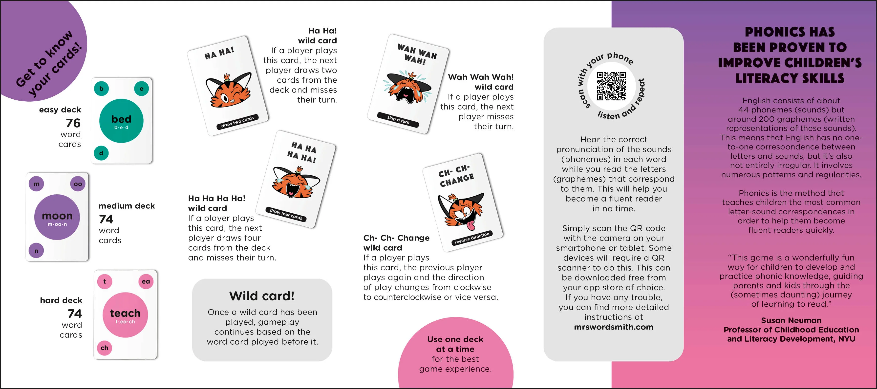 Mrs Wordsmith Phonics Blah Blah Blah Card Game, Kindergarten & Grades 1-2 - Image 3