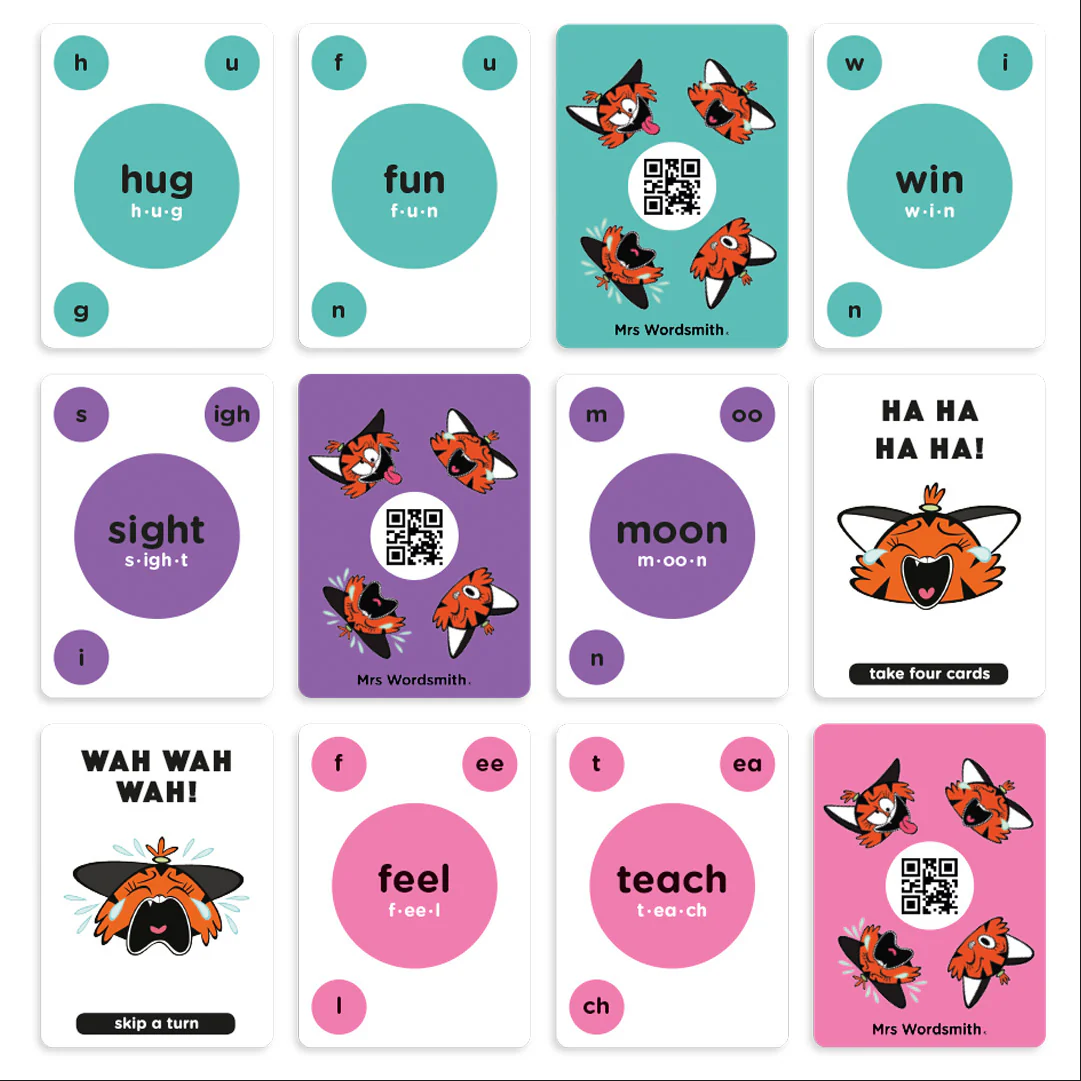 Mrs Wordsmith Phonics Blah Blah Blah Card Game, Kindergarten & Grades 1-2 - Image 4