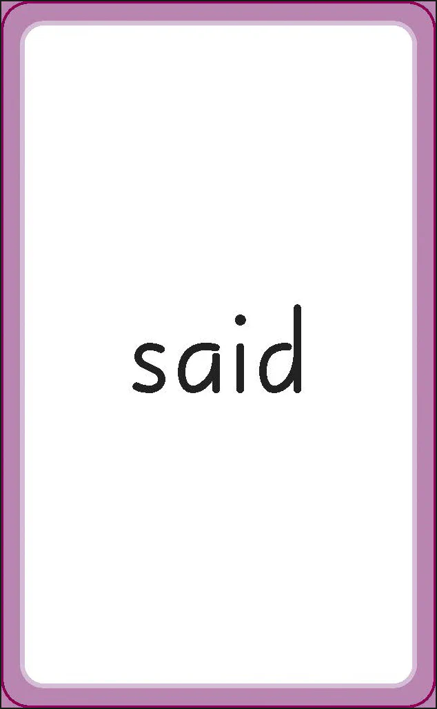English for Everyone Junior Sight Words Flashcards - Image 6
