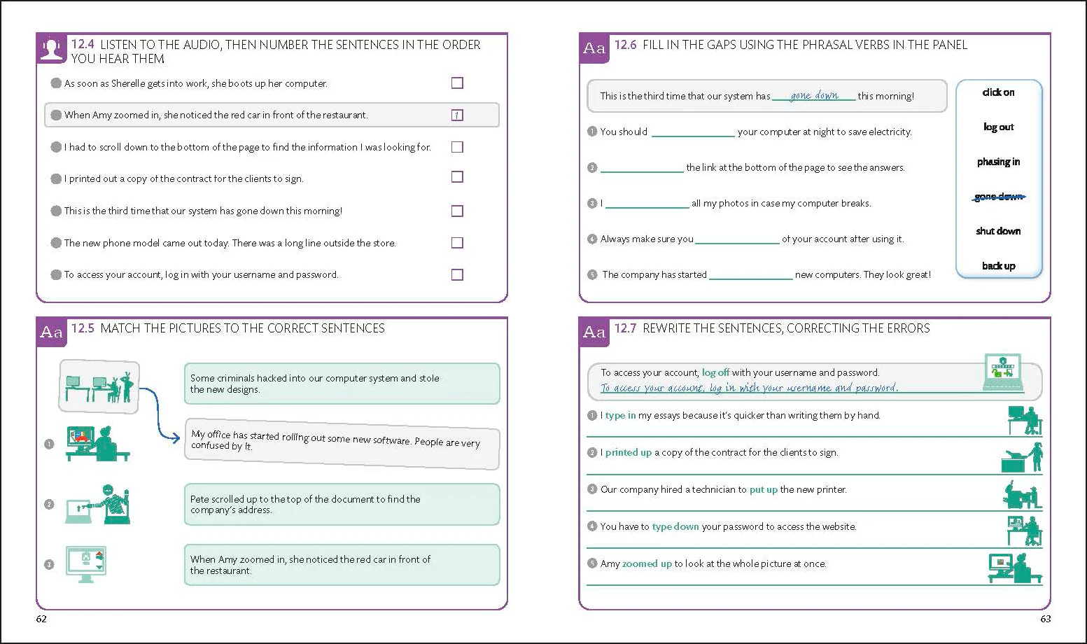 English for Everyone English Idioms, Vocabulary Builder, Phrasal Verbs 3 Book Box Set - Image 3