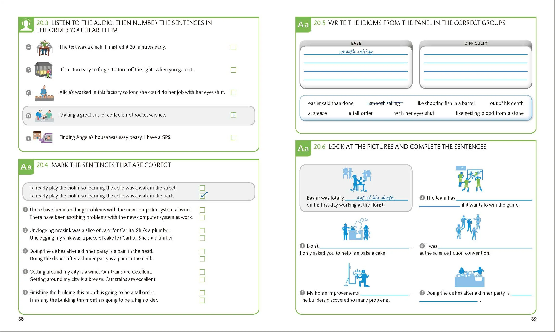 English for Everyone English Idioms, Vocabulary Builder, Phrasal Verbs 3 Book Box Set - Image 5
