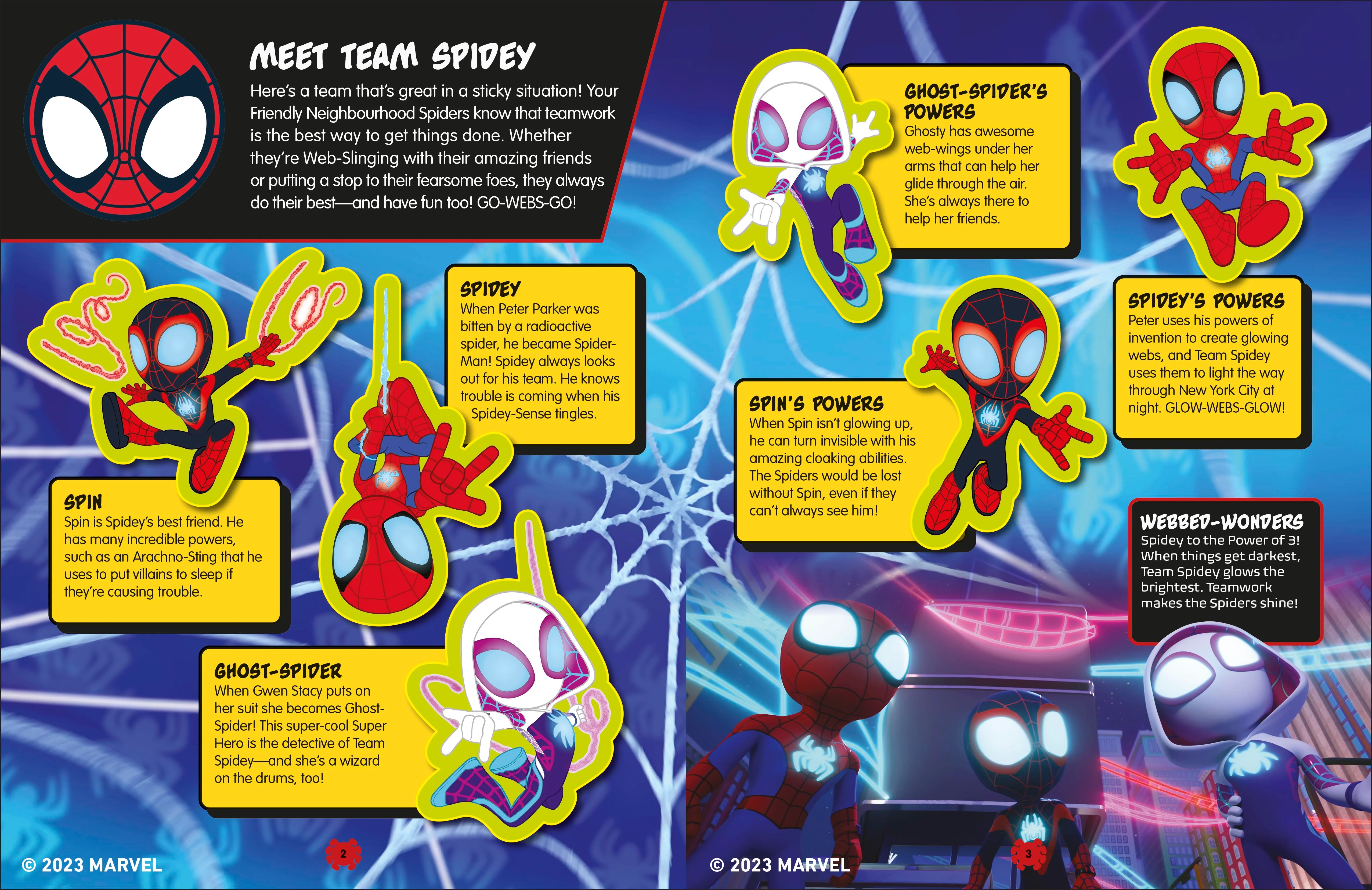 Marvel Spidey and His Amazing Friends Glow in the Dark Sticker Book - Image 2