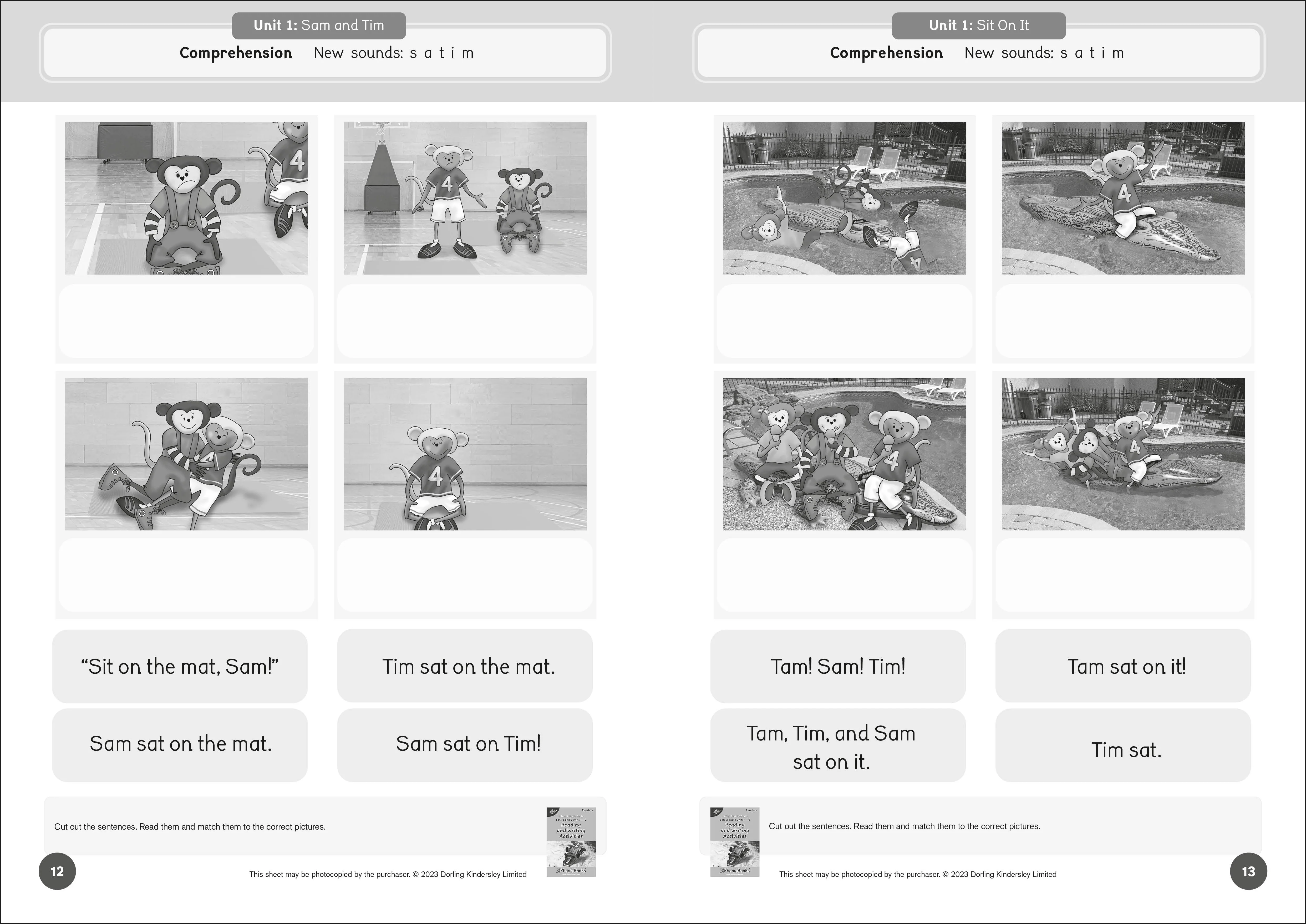Phonic Books Dandelion Readers Reading and Writing Activities Set 2 Units 1-10 and Set 3 Units 1-10 - Image 3