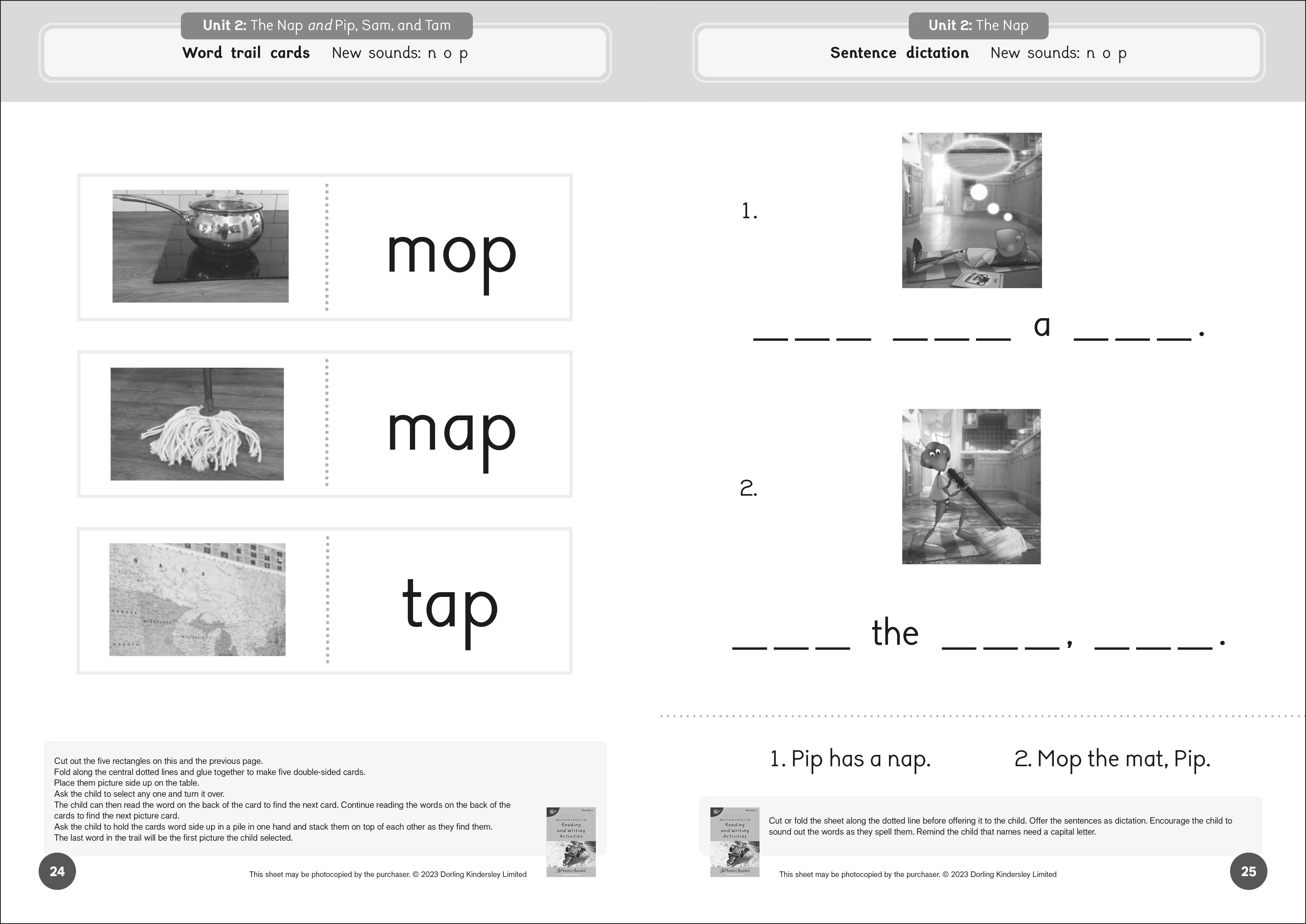 Phonic Books Dandelion Readers Reading and Writing Activities Set 2 Units 1-10 and Set 3 Units 1-10 - Image 4