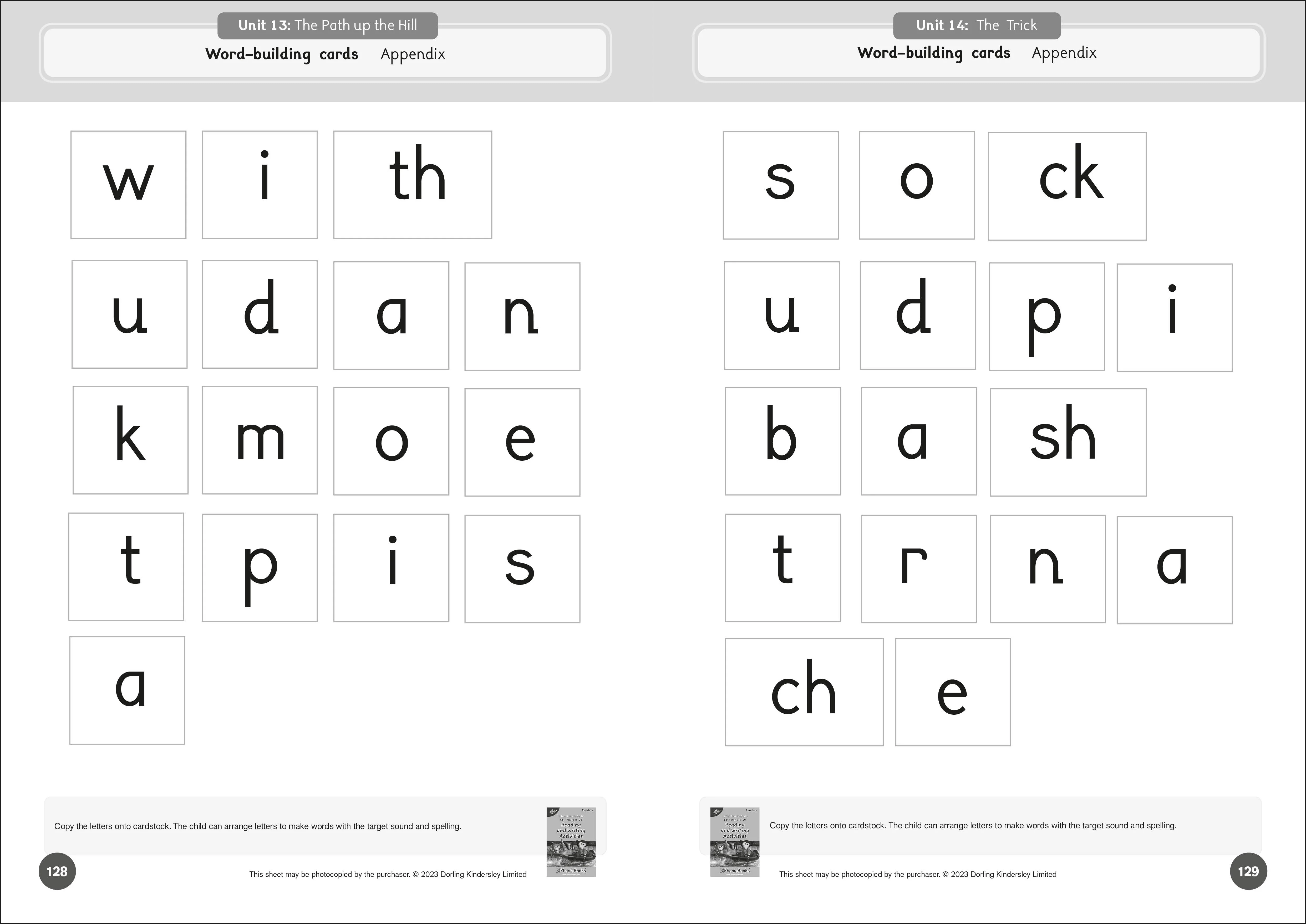 Phonic Books Dandelion Readers Reading and Writing Activities Set 1 Units 11-20 - Image 7
