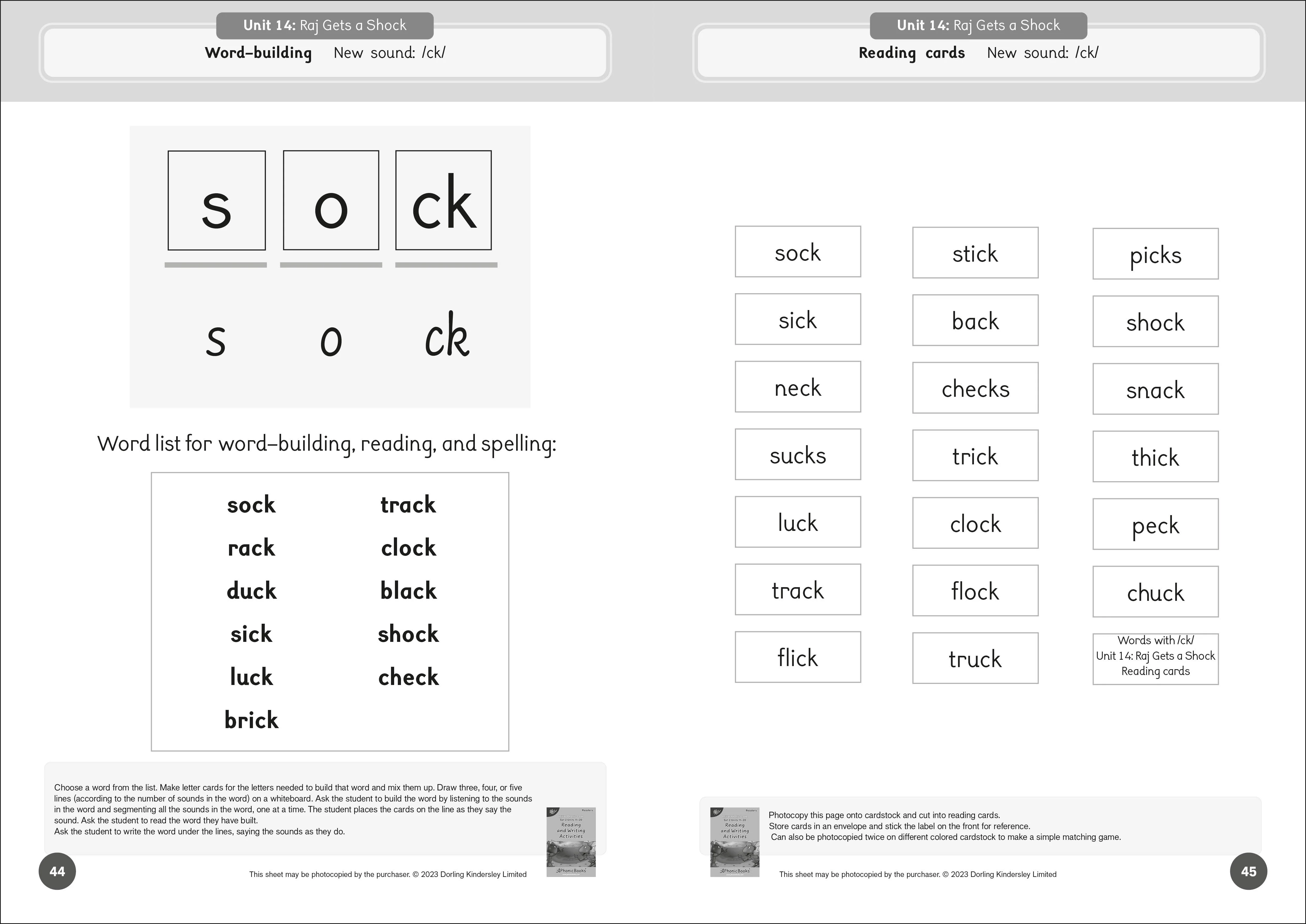 Phonic Books Dandelion Readers Reading and Writing Activities Set 2 Units 11-20 - Image 4