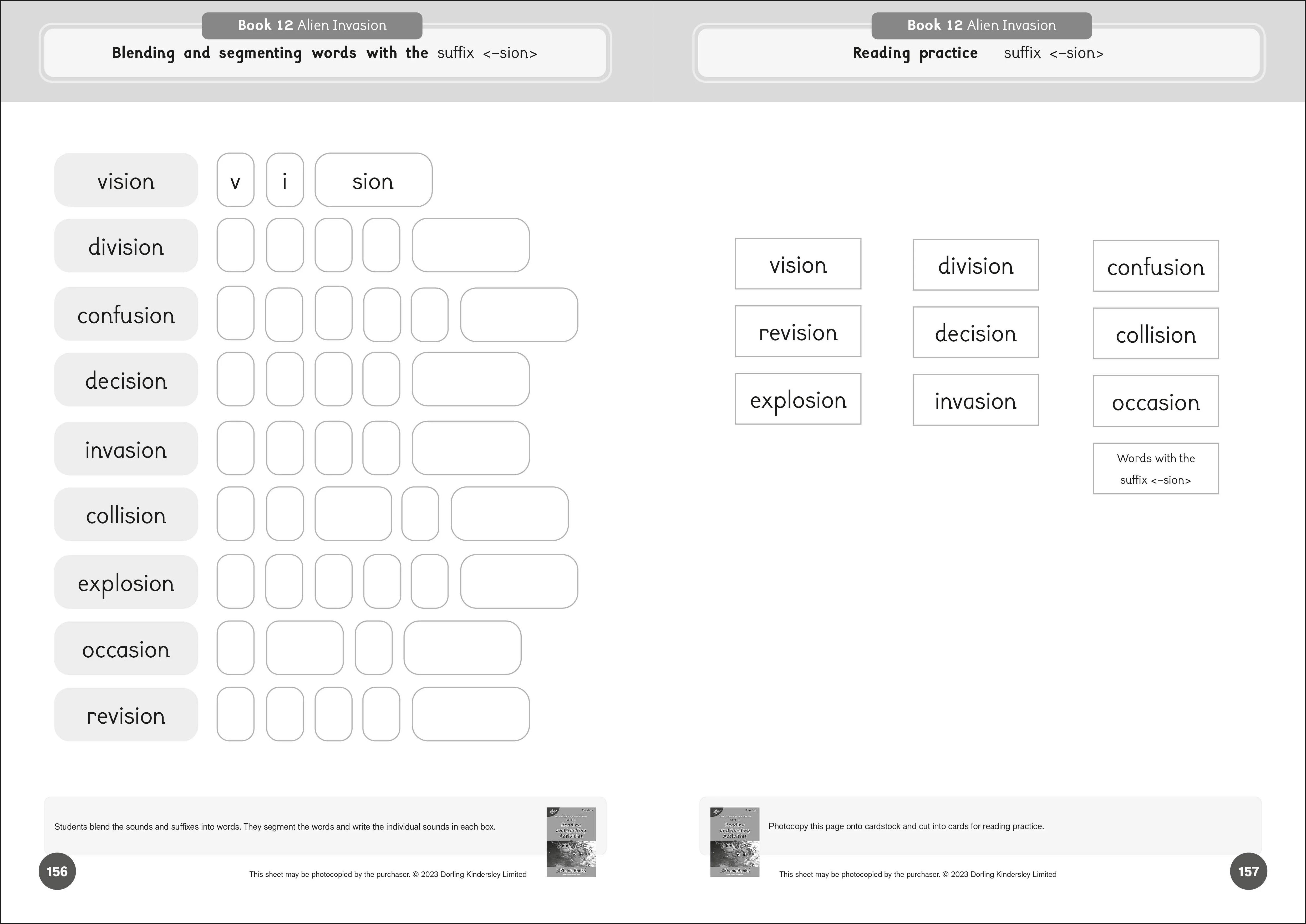 Phonic Books Dandelion Readers Reading and Spelling Activities Further Spellings and Suffixes Level 4 - Image 6