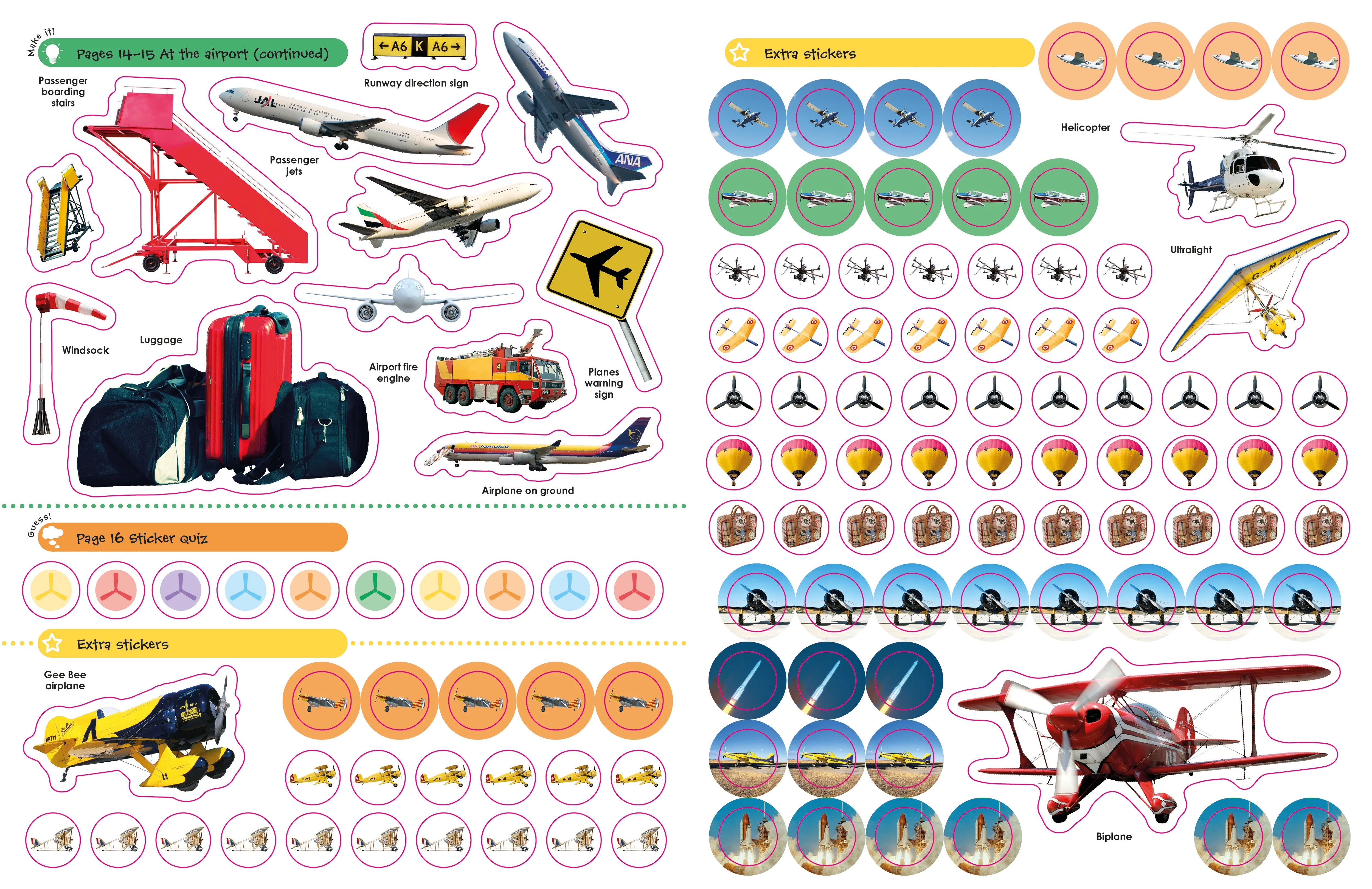 Ultimate Sticker Book: Airplanes and Other Flying Machines - Image 5