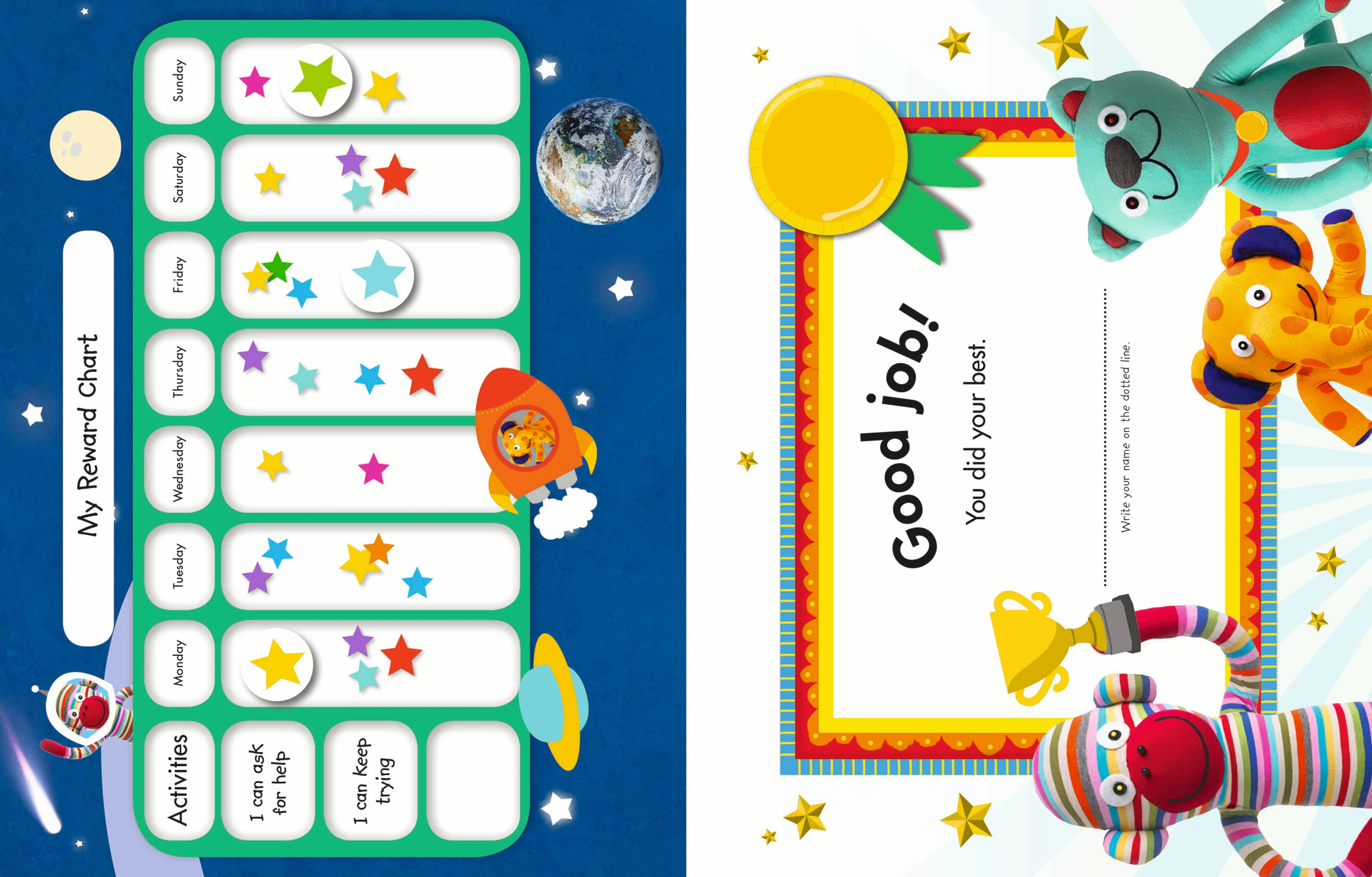 Skills For Starting School My Sticker Reward Chart Book - Image 5