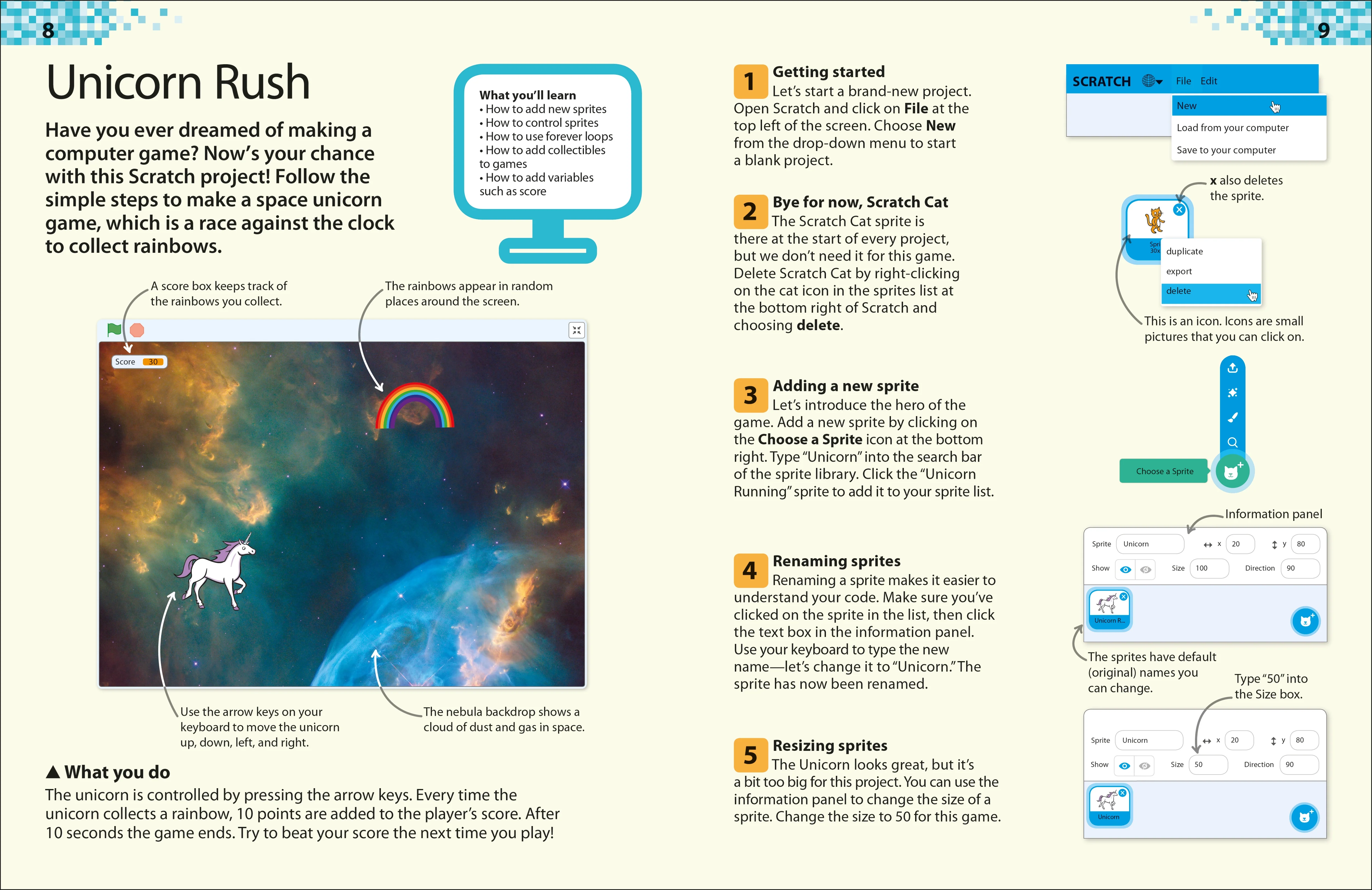 DK Workbooks: Coding with Scratch 3.0 Projects Workbook - Image 2