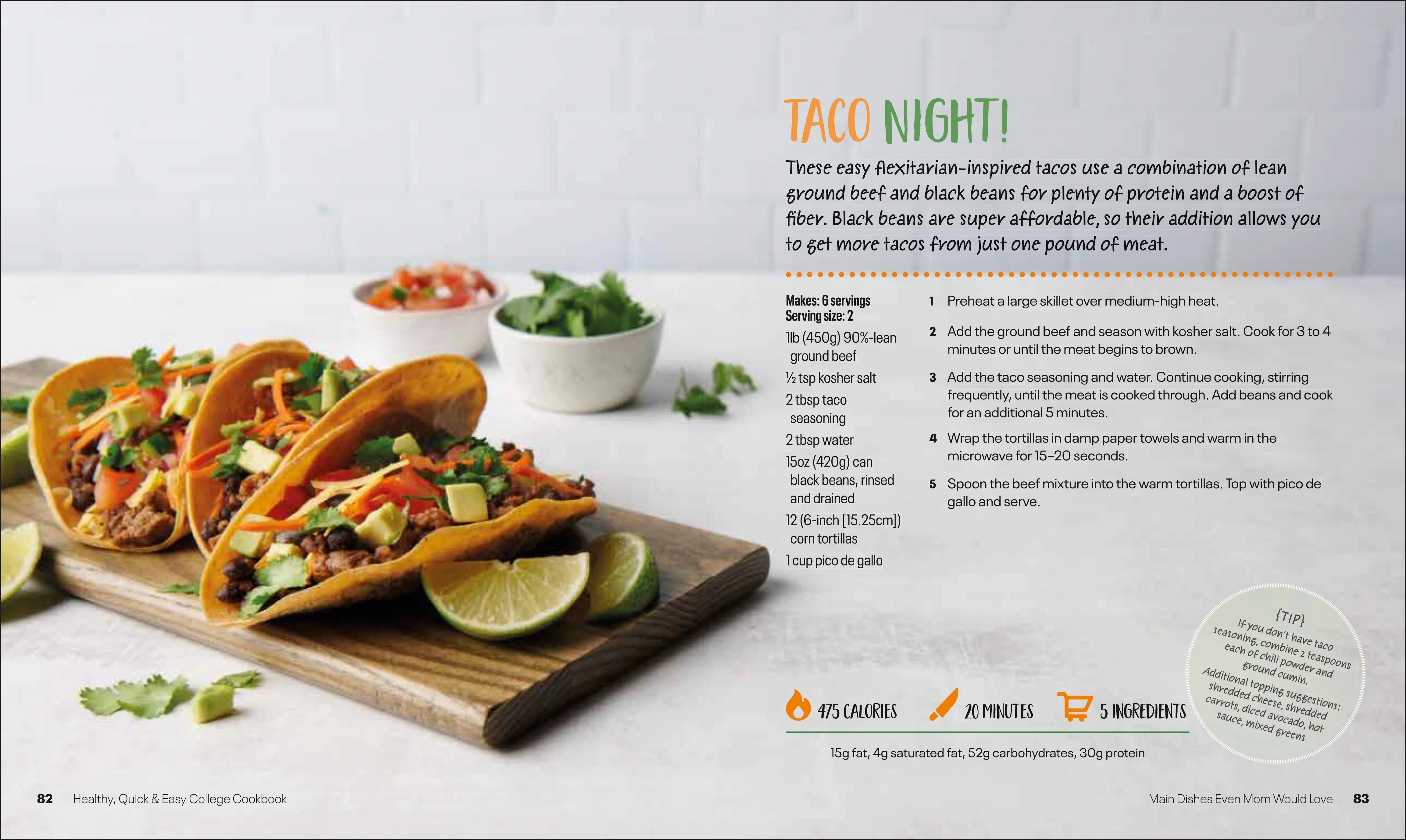 Healthy, Quick & Easy College Cookbook - Image 4