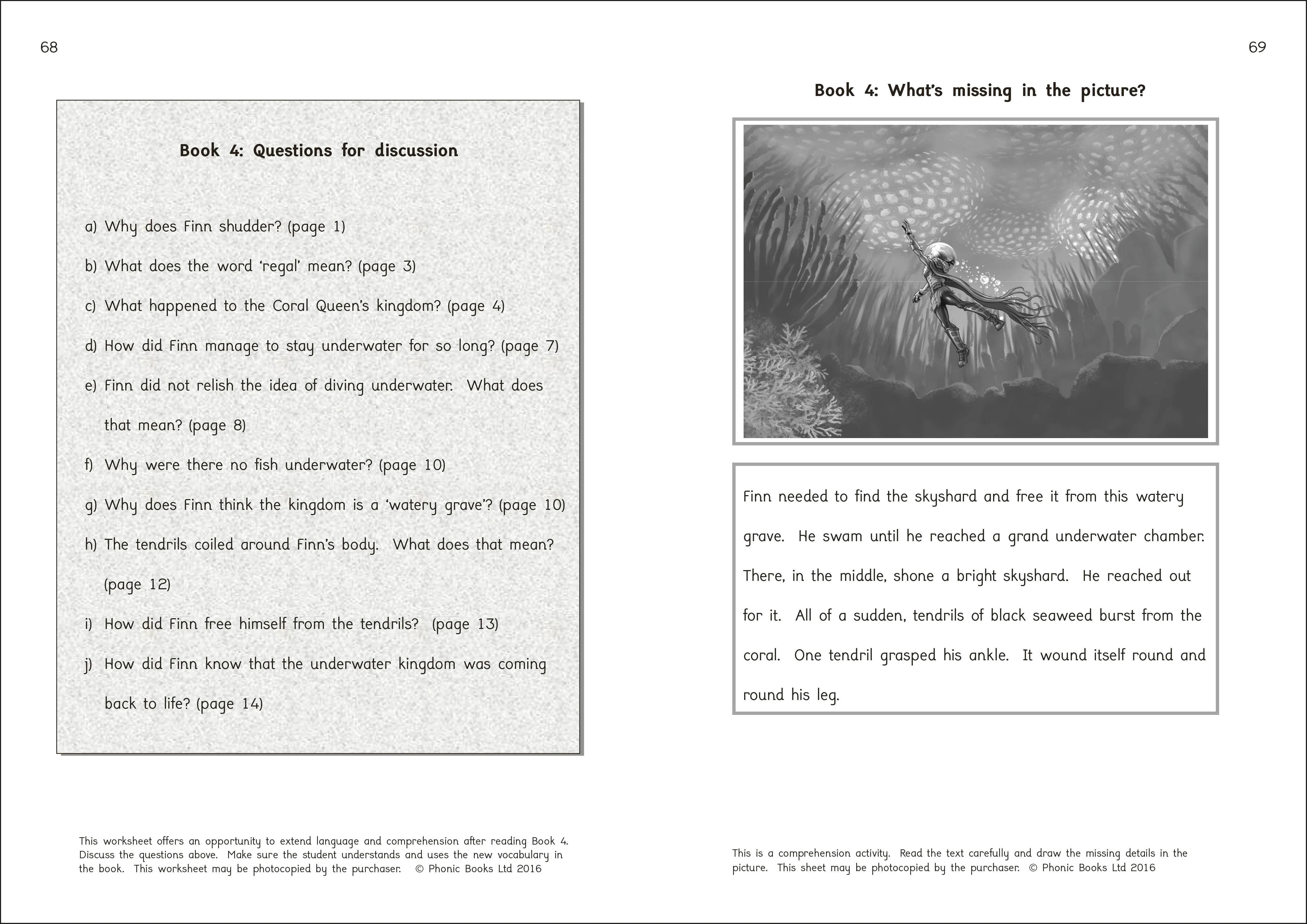 Phonic Books Titan's Gauntlets Activities - Image 2