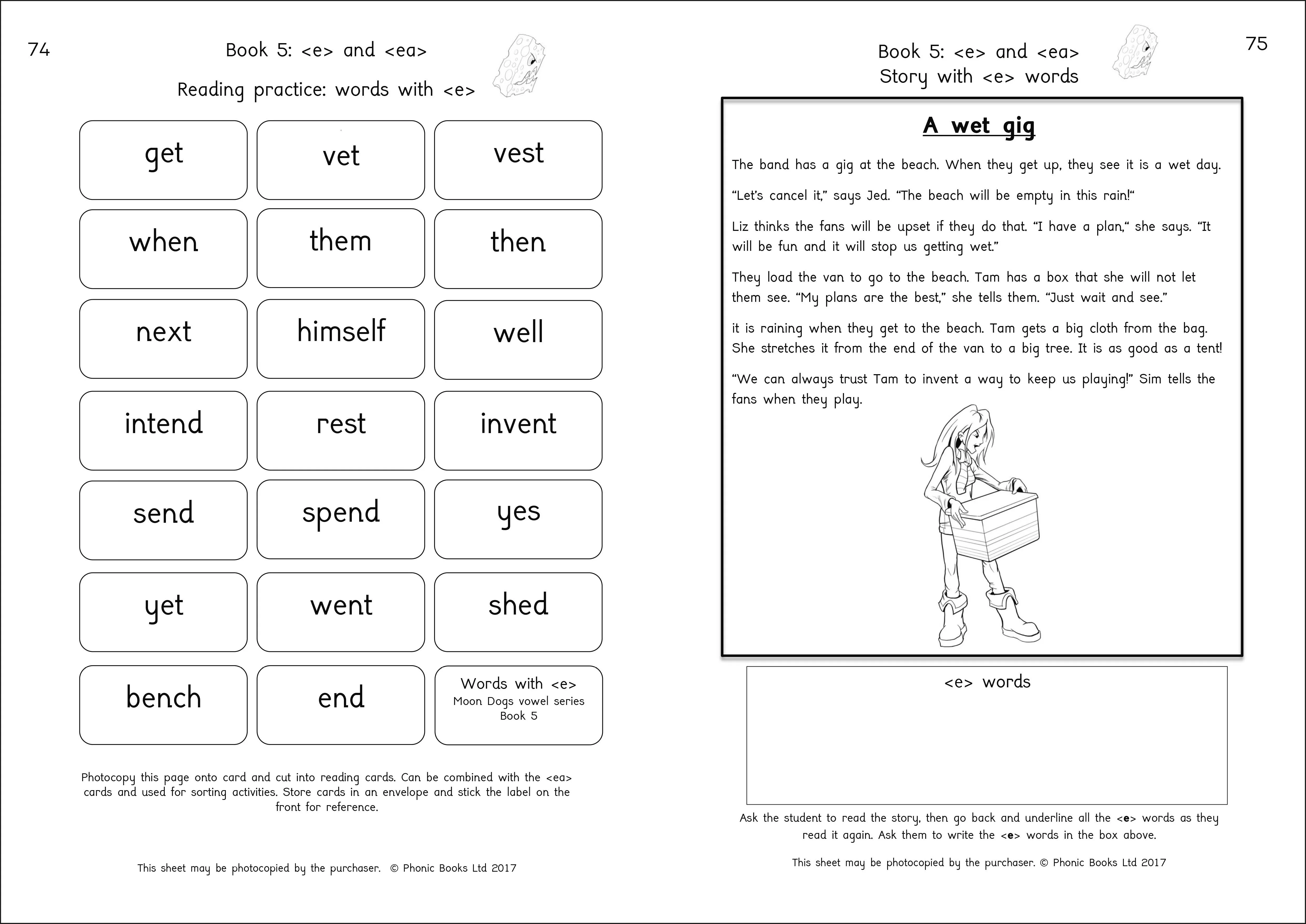 Phonic Books Moon Dogs Set 3 Vowel Spellings Activities - Image 2
