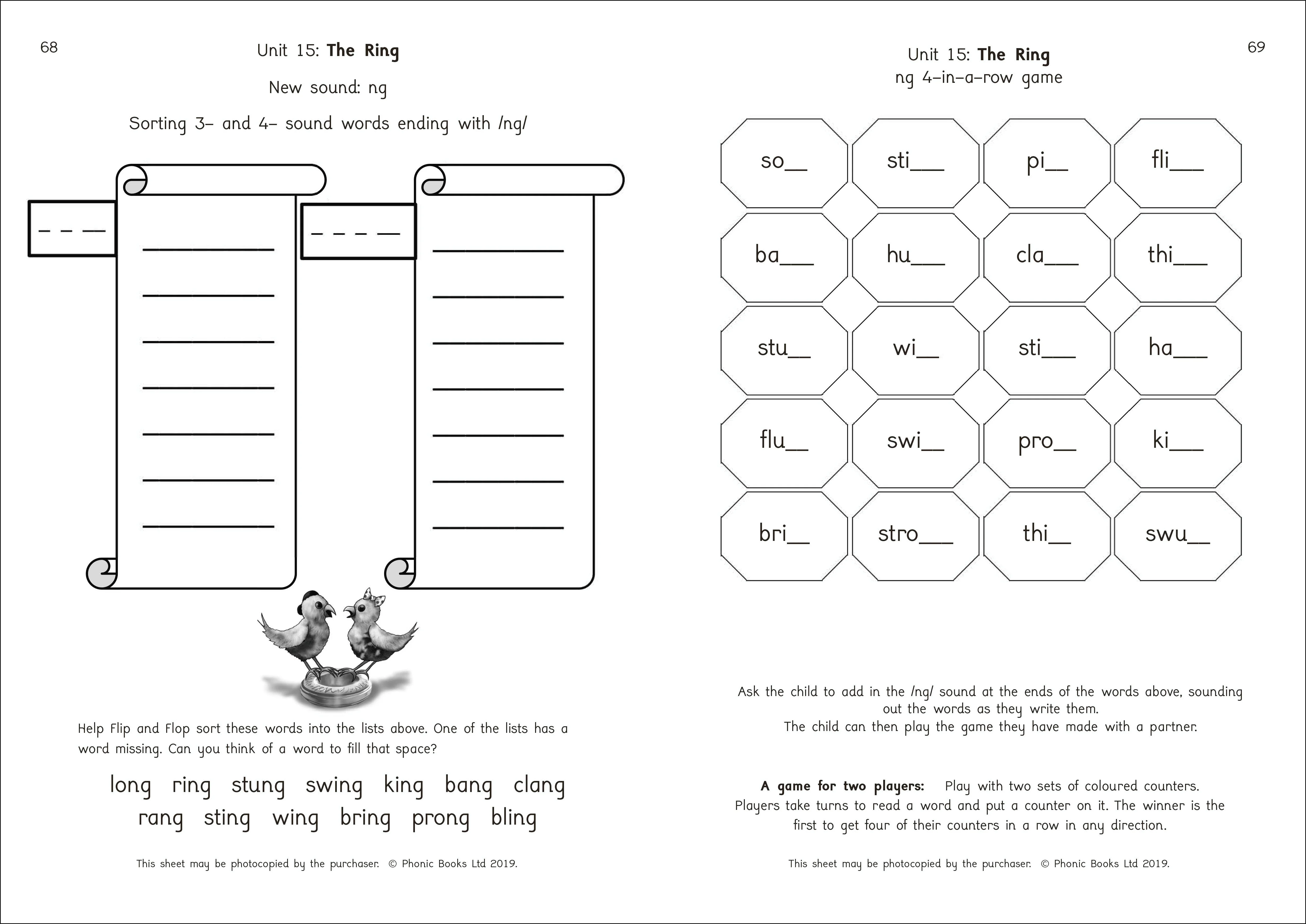 Phonic Books Dandelion Readers Reading and Writing Activities Set 1 Units 11-20 - Image 3