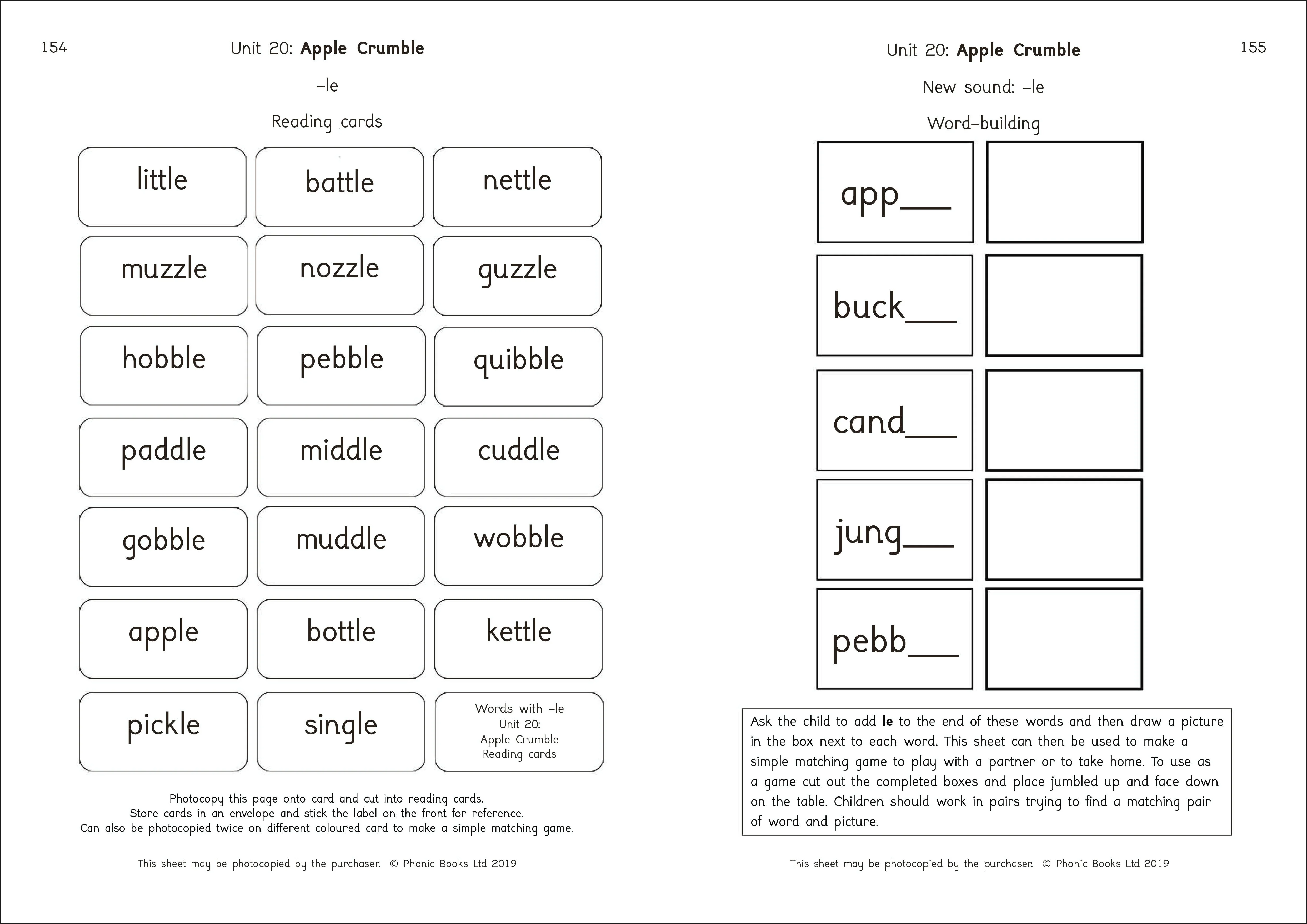 Phonic Books Dandelion Readers Reading and Writing Activities Set 2 Units 11-20 - Image 4