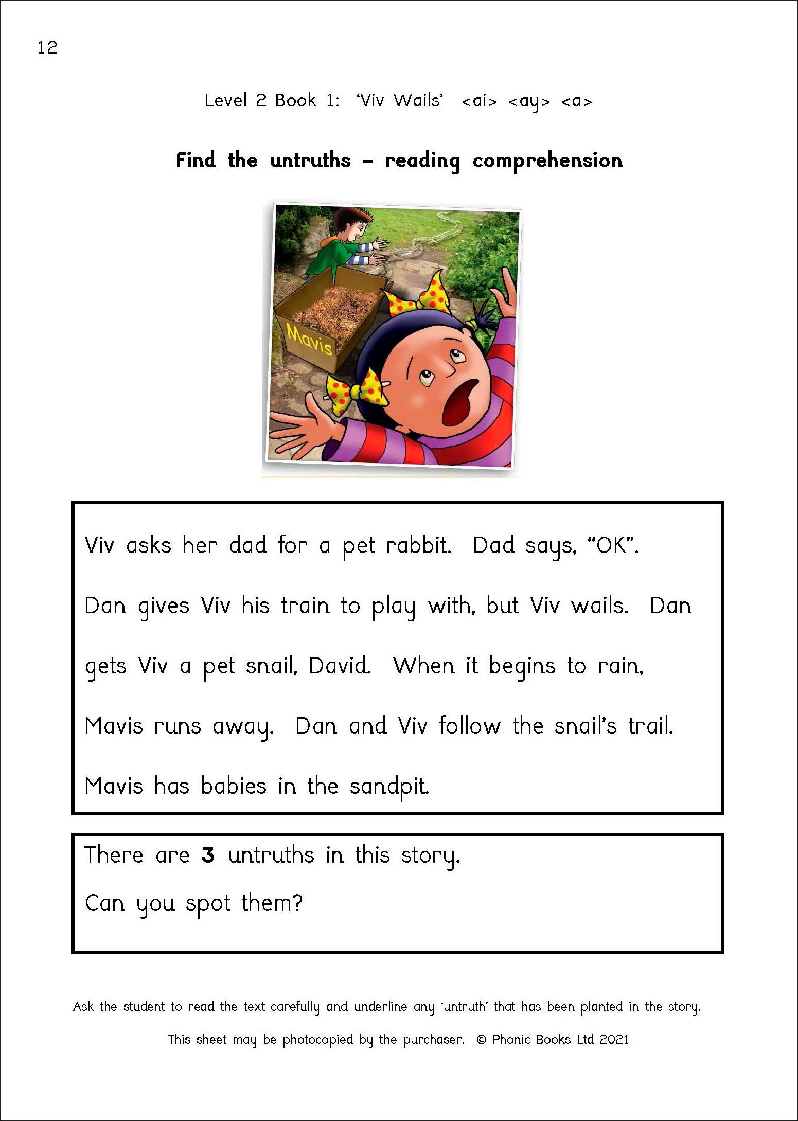 Phonic Books Dandelion Readers Vowel Spellings Level 2 Activities - Image 2