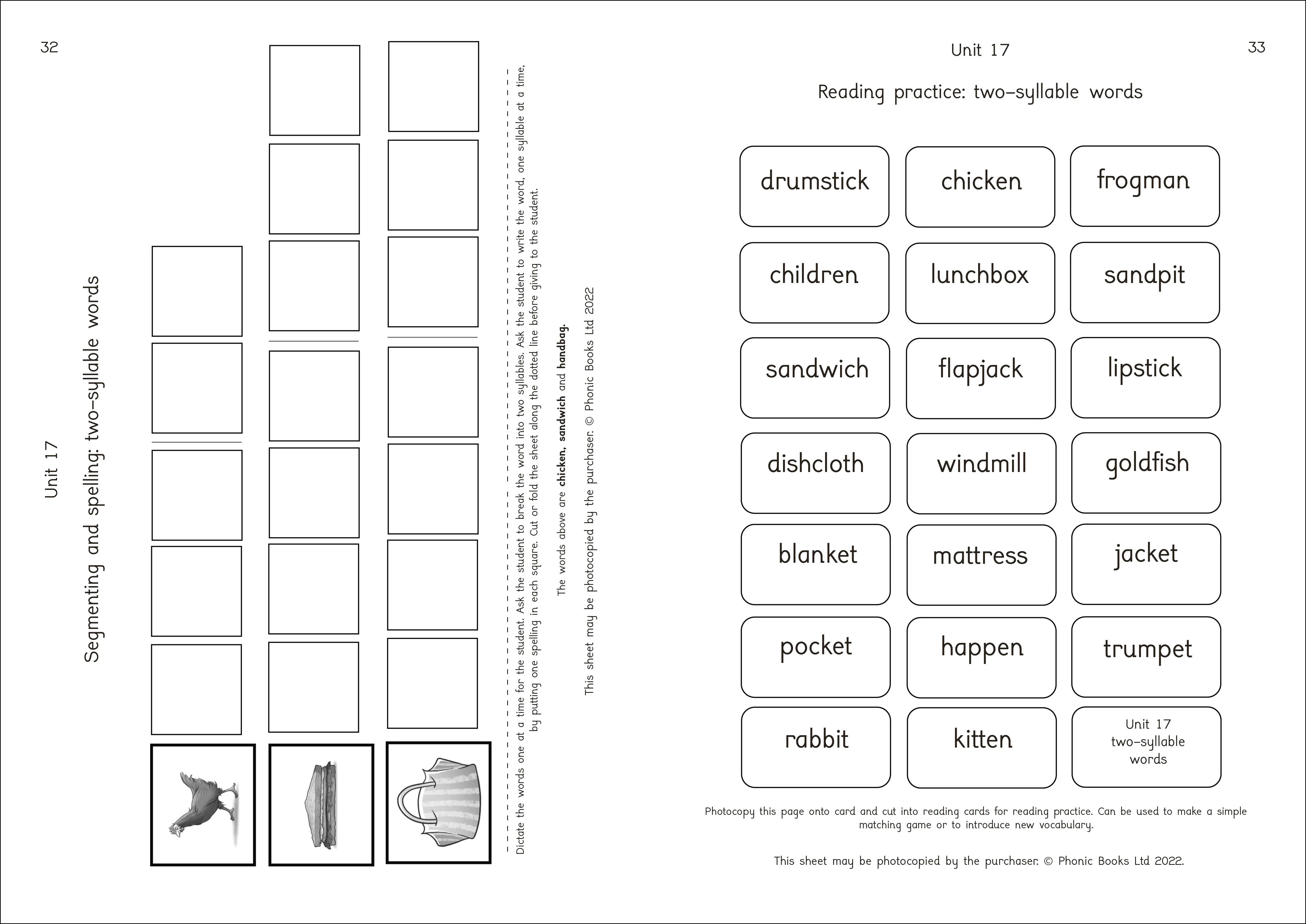 Phonic Books Dandelion Launchers Reading and Writing Activities Units 16-20 - Image 3