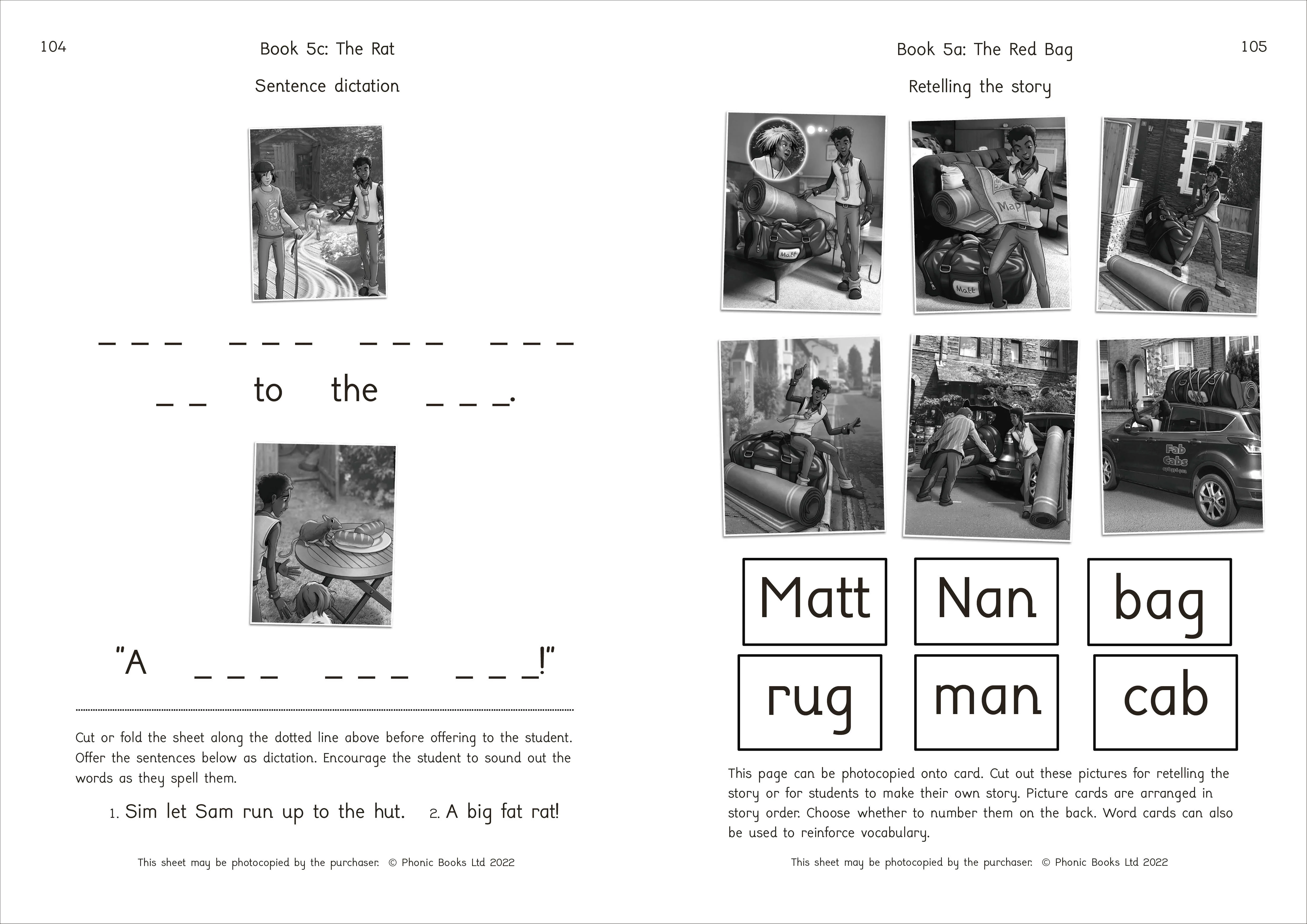 Phonic Books Moon Dogs Extras Set 1 Activities - Image 3