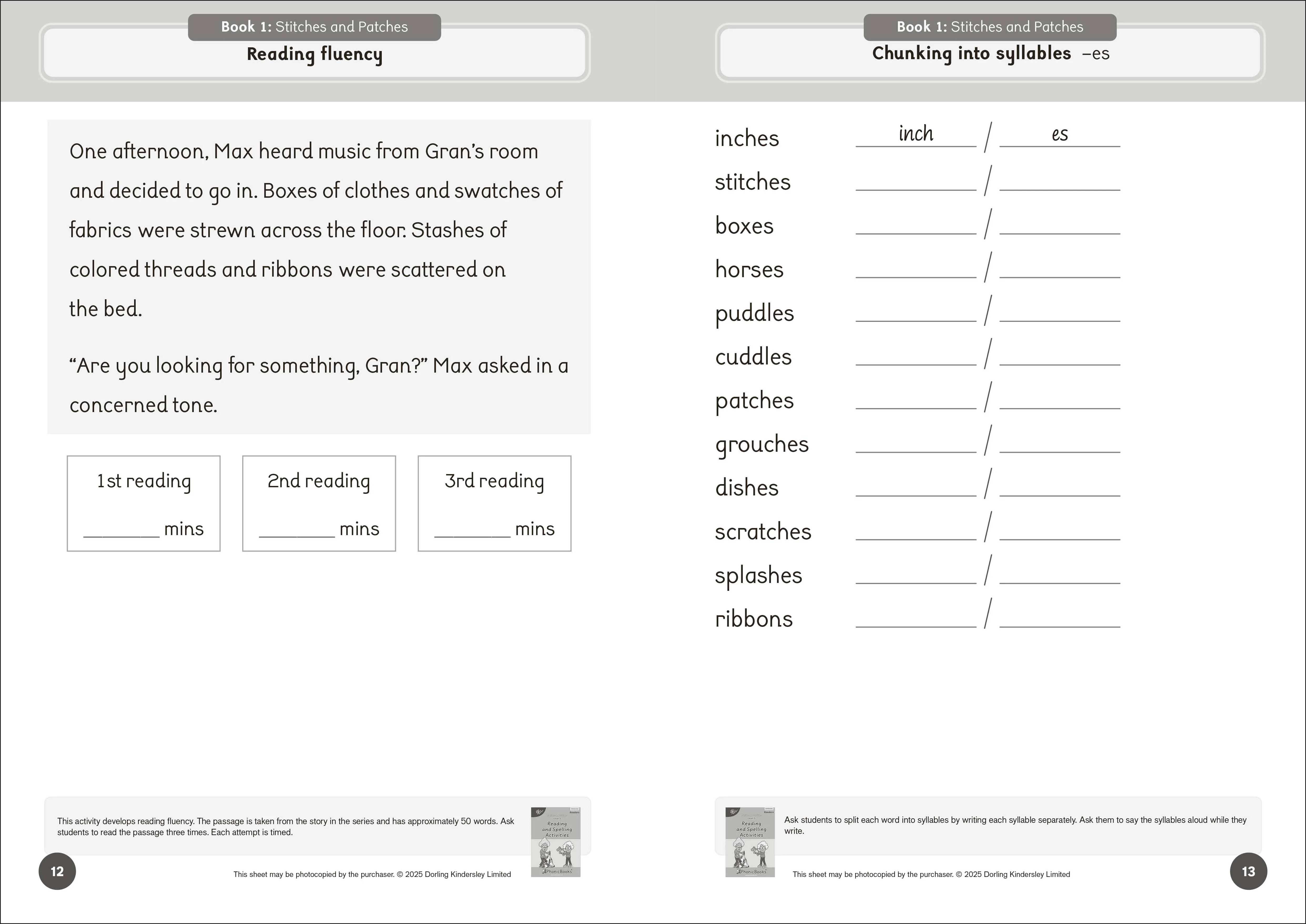Phonic Books Dandelion Readers Level 5 Prefixes and Suffixes Activities - Image 2