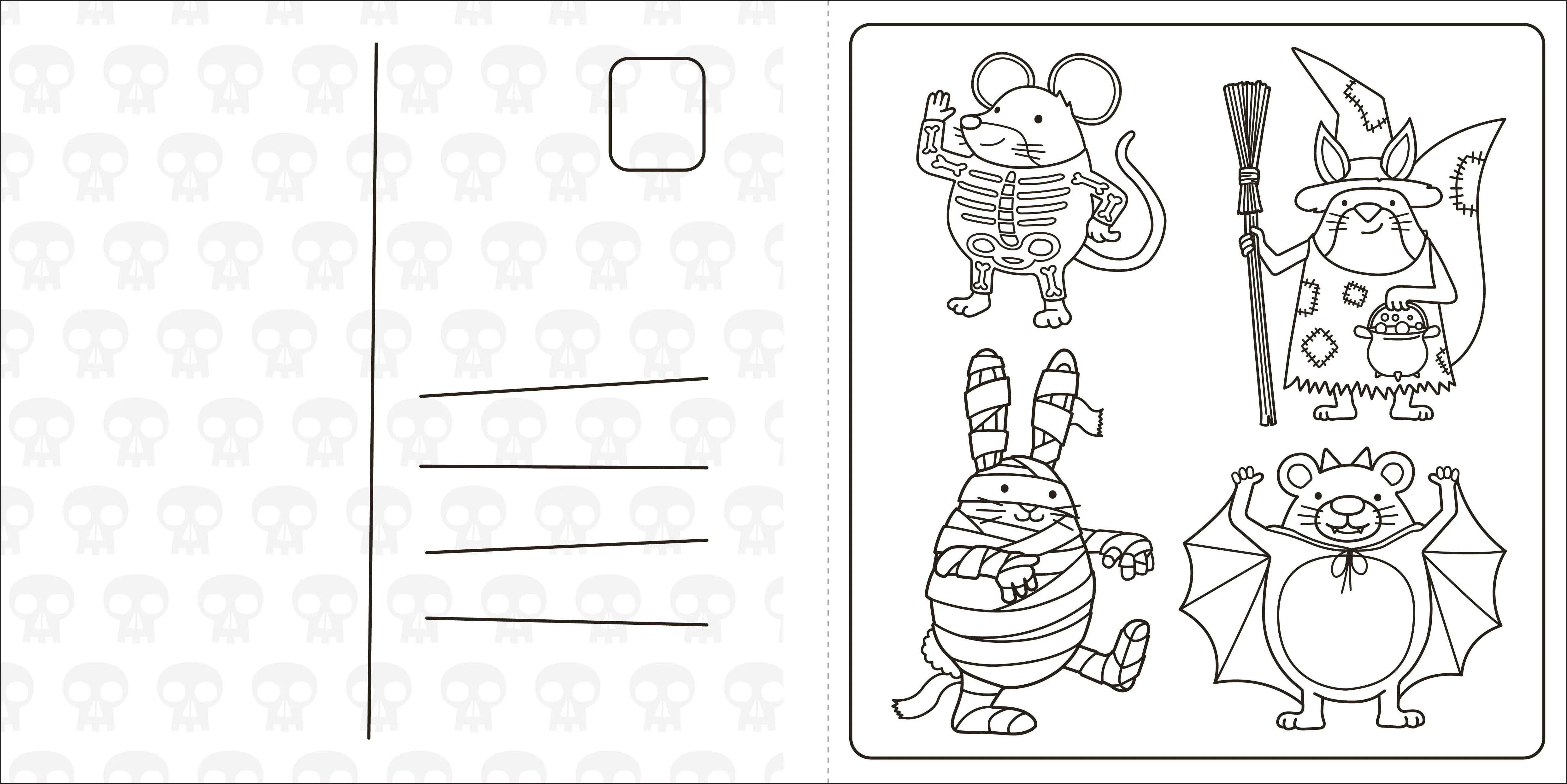 Super Cuties: A Cozy Halloween Coloring Book - Image 2