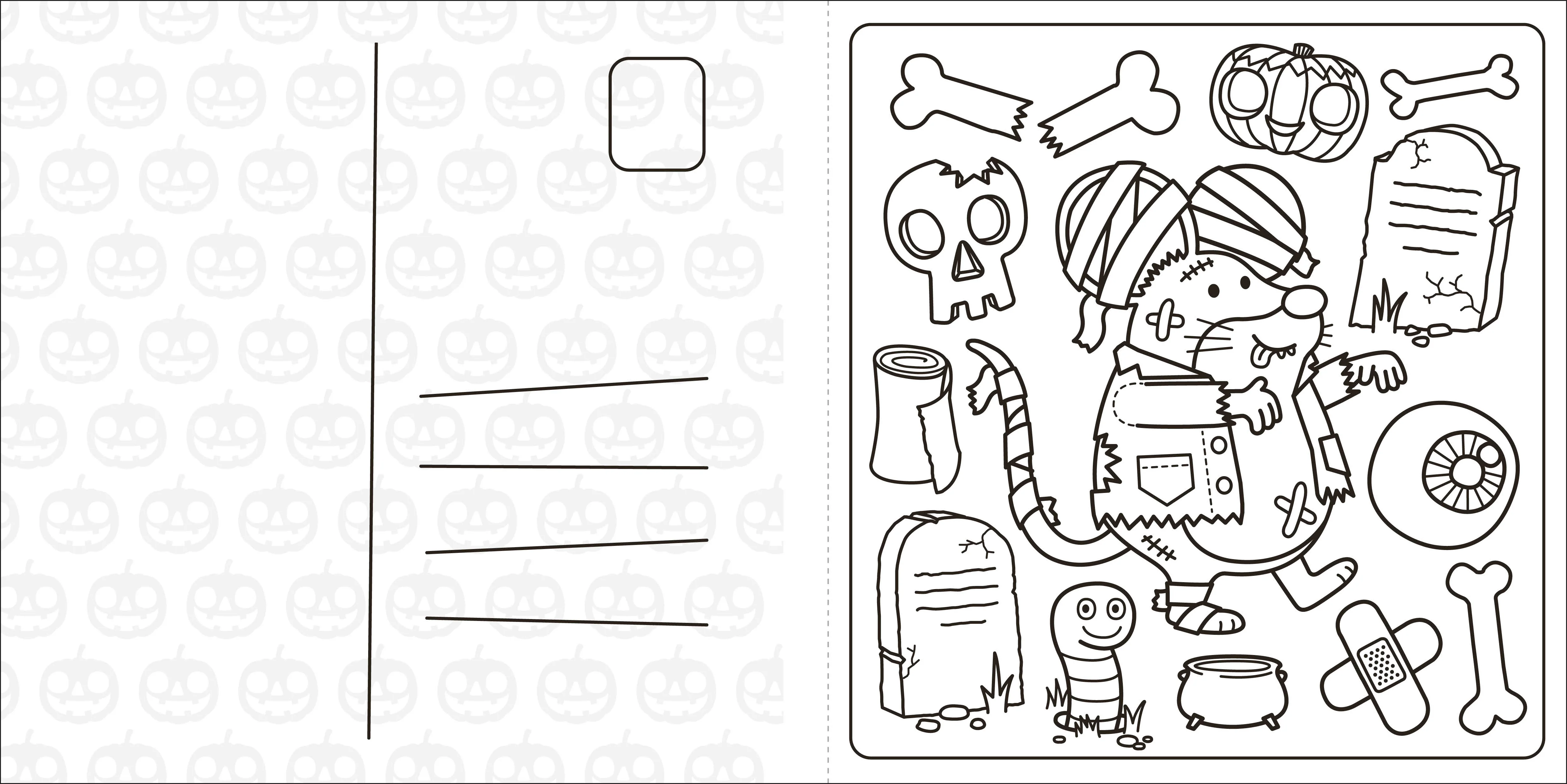 Super Cuties: A Cozy Halloween Coloring Book - Image 5