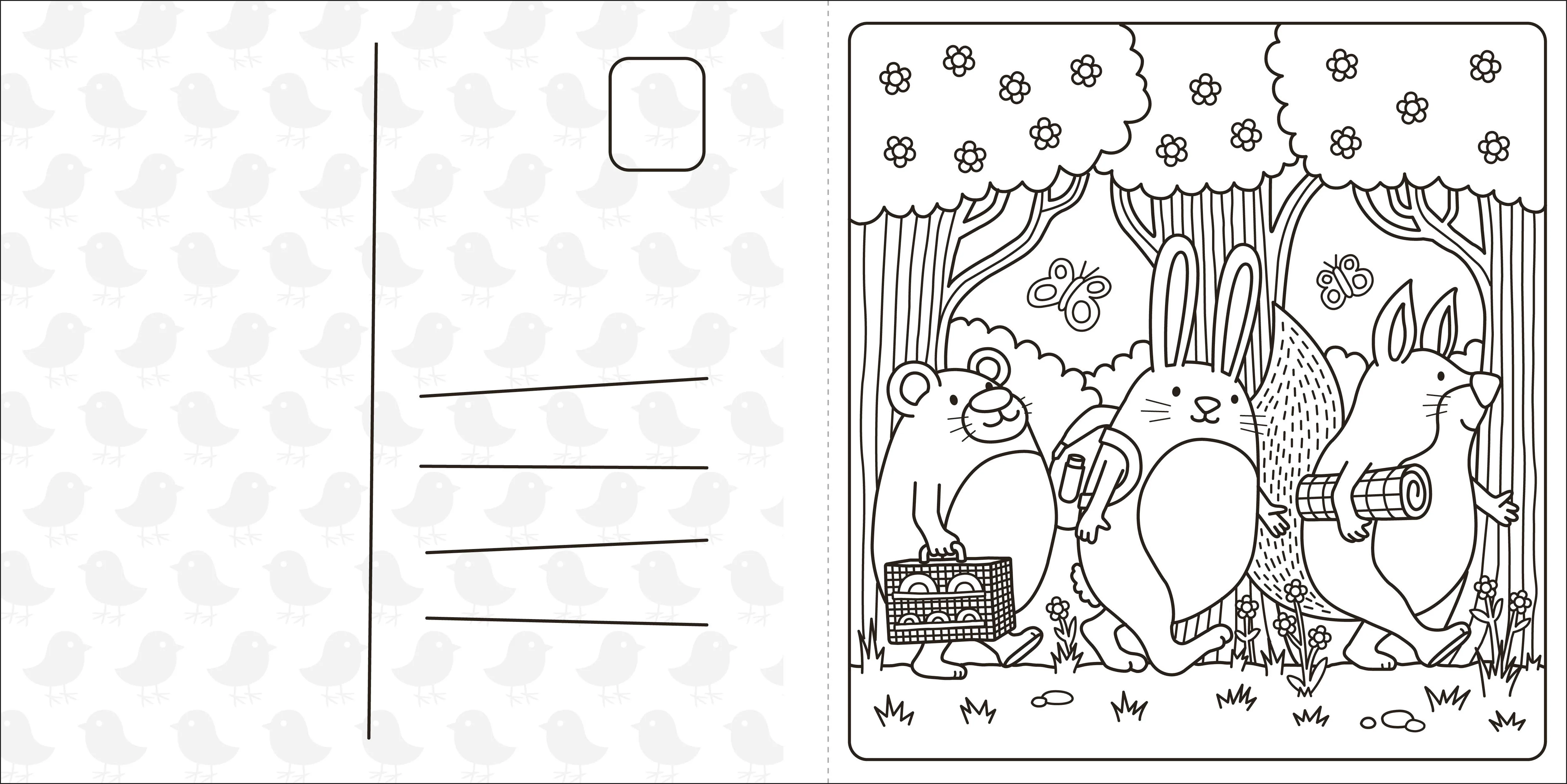 Super Cuties: A Cozy Springtime Coloring Book - Image 3